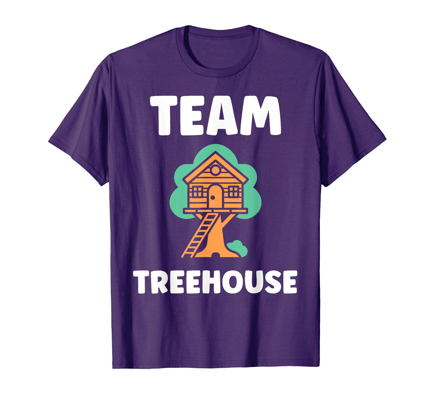 Nature tree house in minimalist trees simple team tree house T-Shirt
