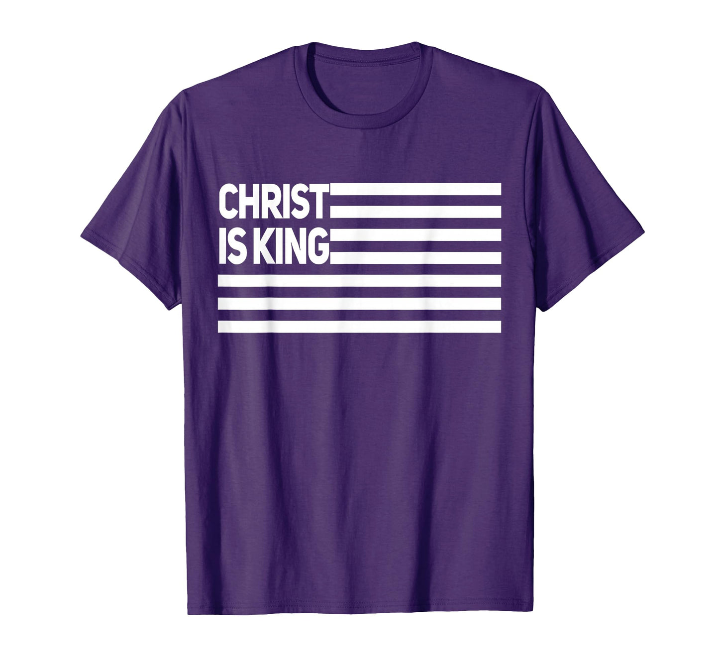 Christ is King American Flag Patriotic Pray Design T-Shirt
