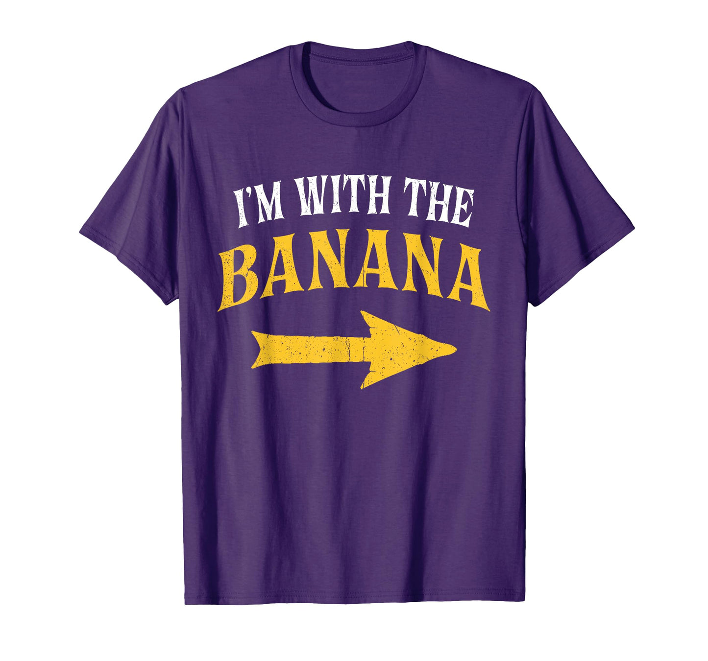 I'm With The Banana Costume Halloween Matching Couple T-Shirt
