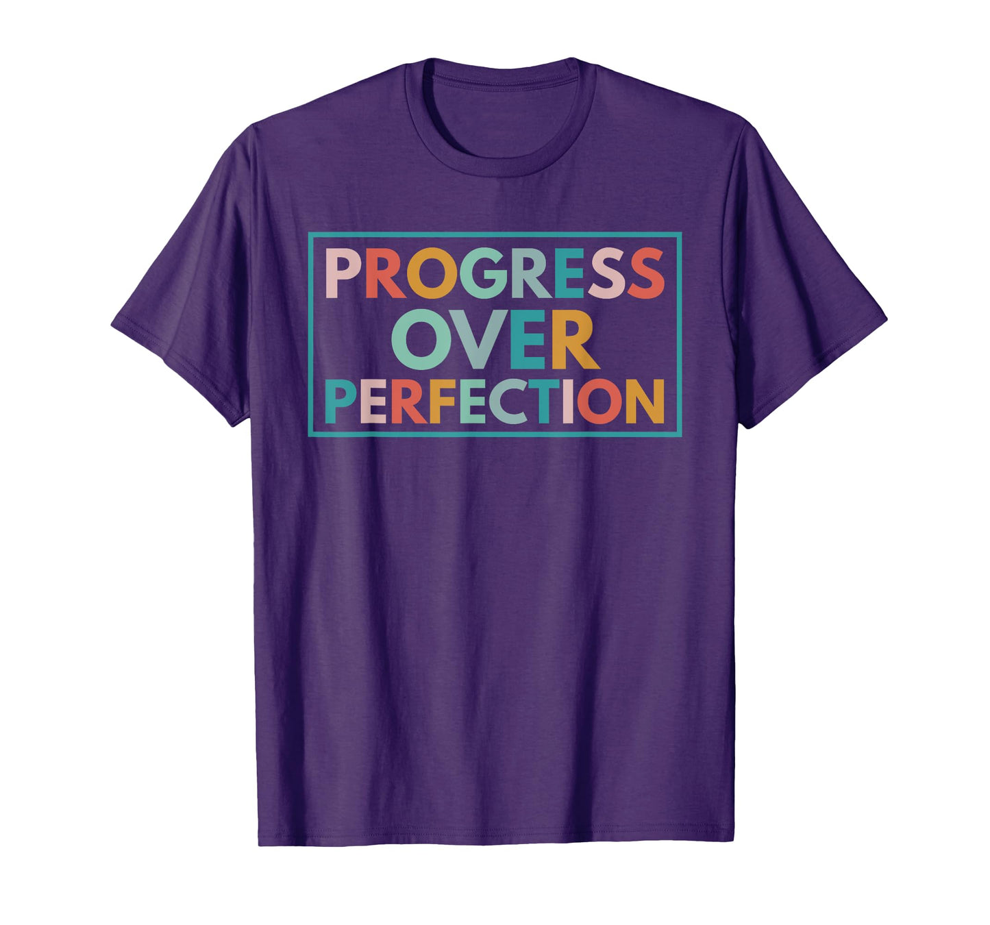 Motivational Progress Over Perfection Back To School Teacher T-Shirt