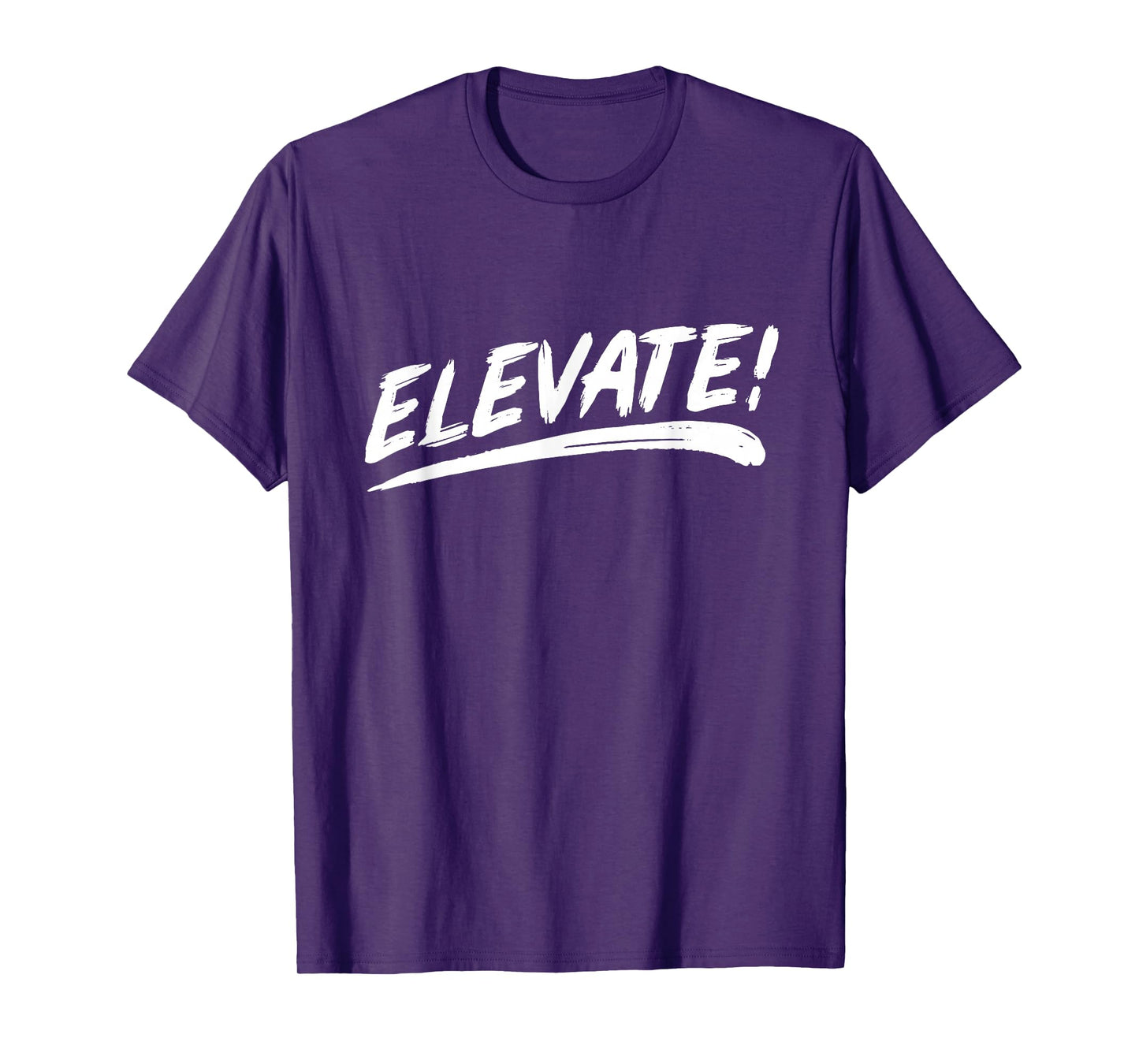 Elevate Design Co. That Says Elevate - Brushstroke Written Unisex Adult T-Shirt - Black - Small - Short Sleeve