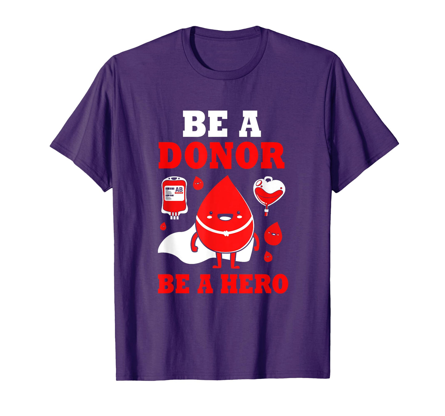 Donor Hero Phlebotomy Blood Donor Awareness T-Shirt