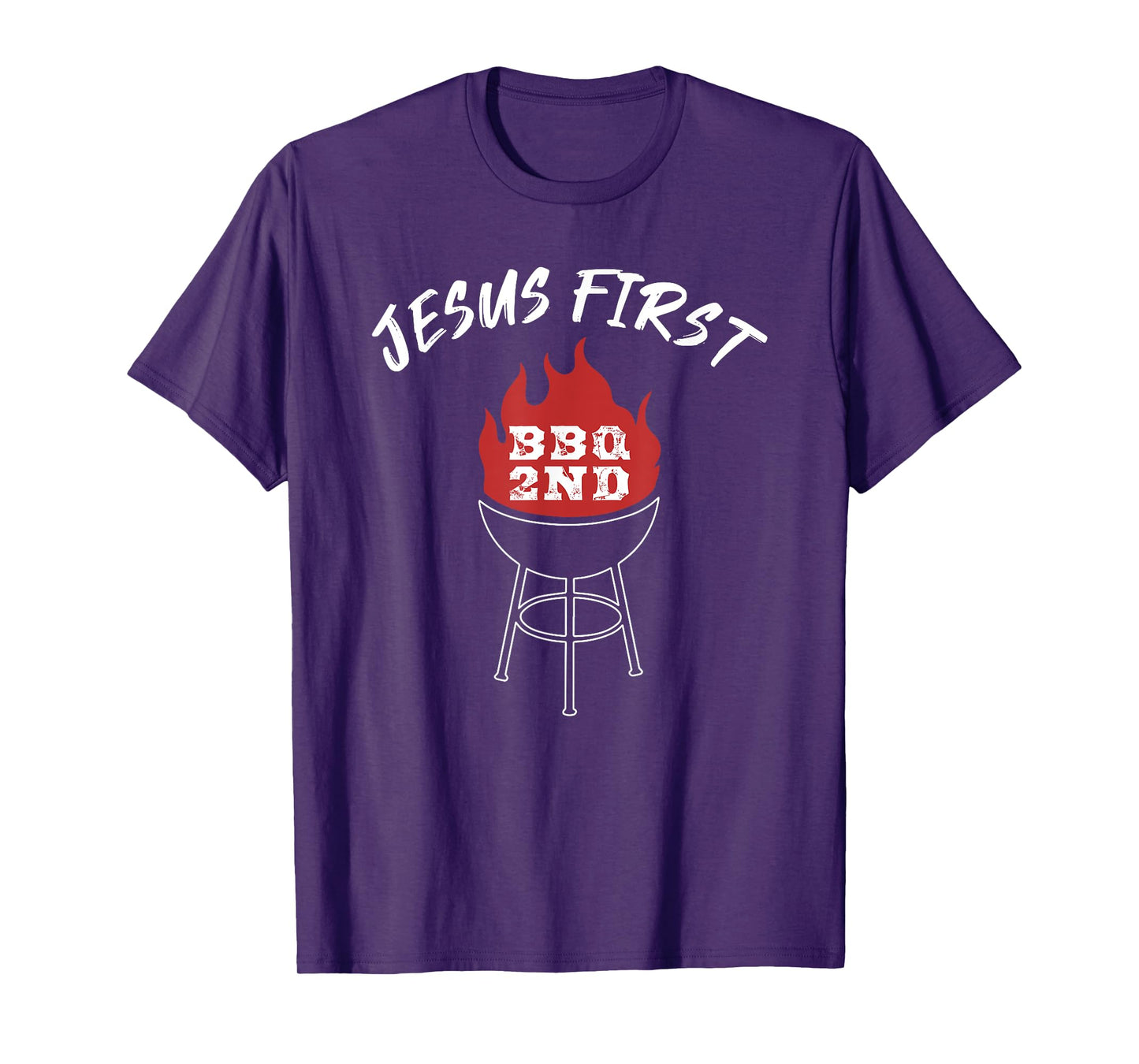 Jesus First BBQ 2nd Funny Christian Barbecue T-Shirt