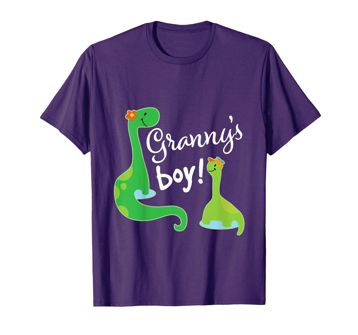 Kids Grannys Boy Grandson Dinosaur T-Shirt
