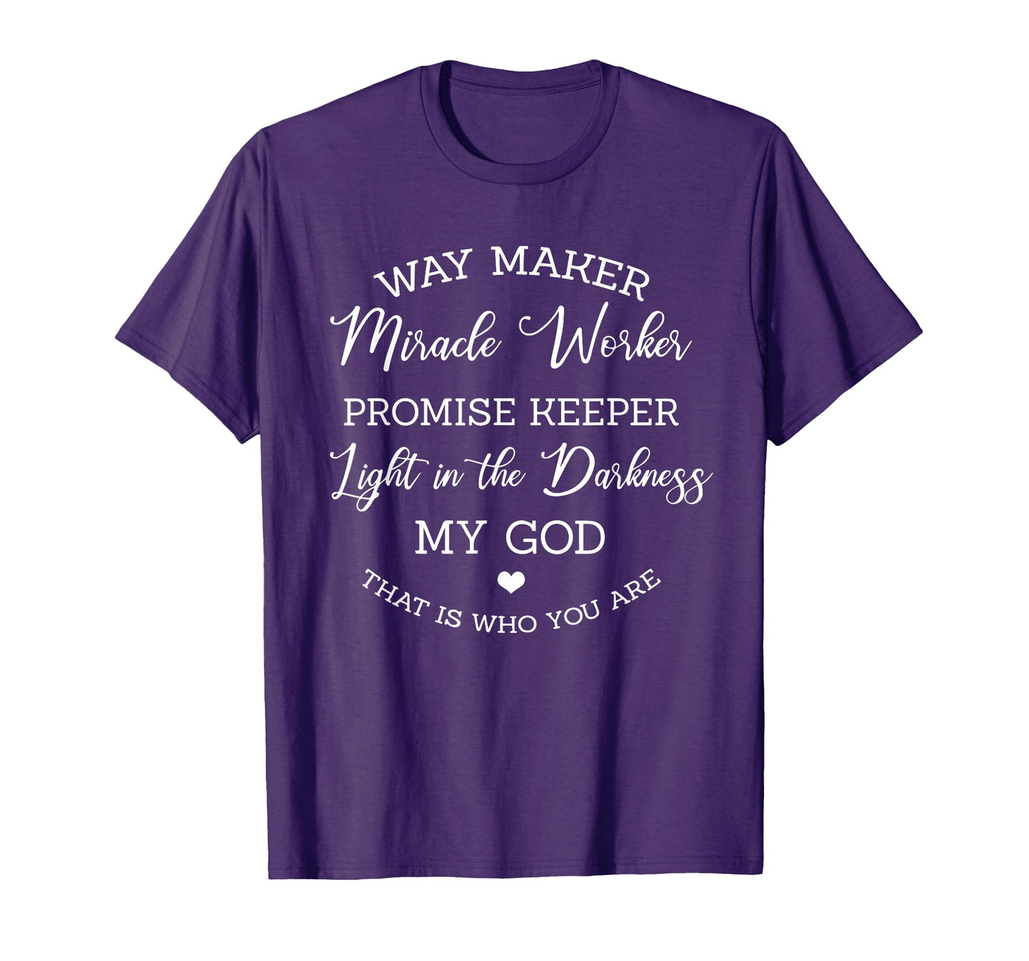 Waymaker Miracle Worker Promise Keeper Cross T-Shirt