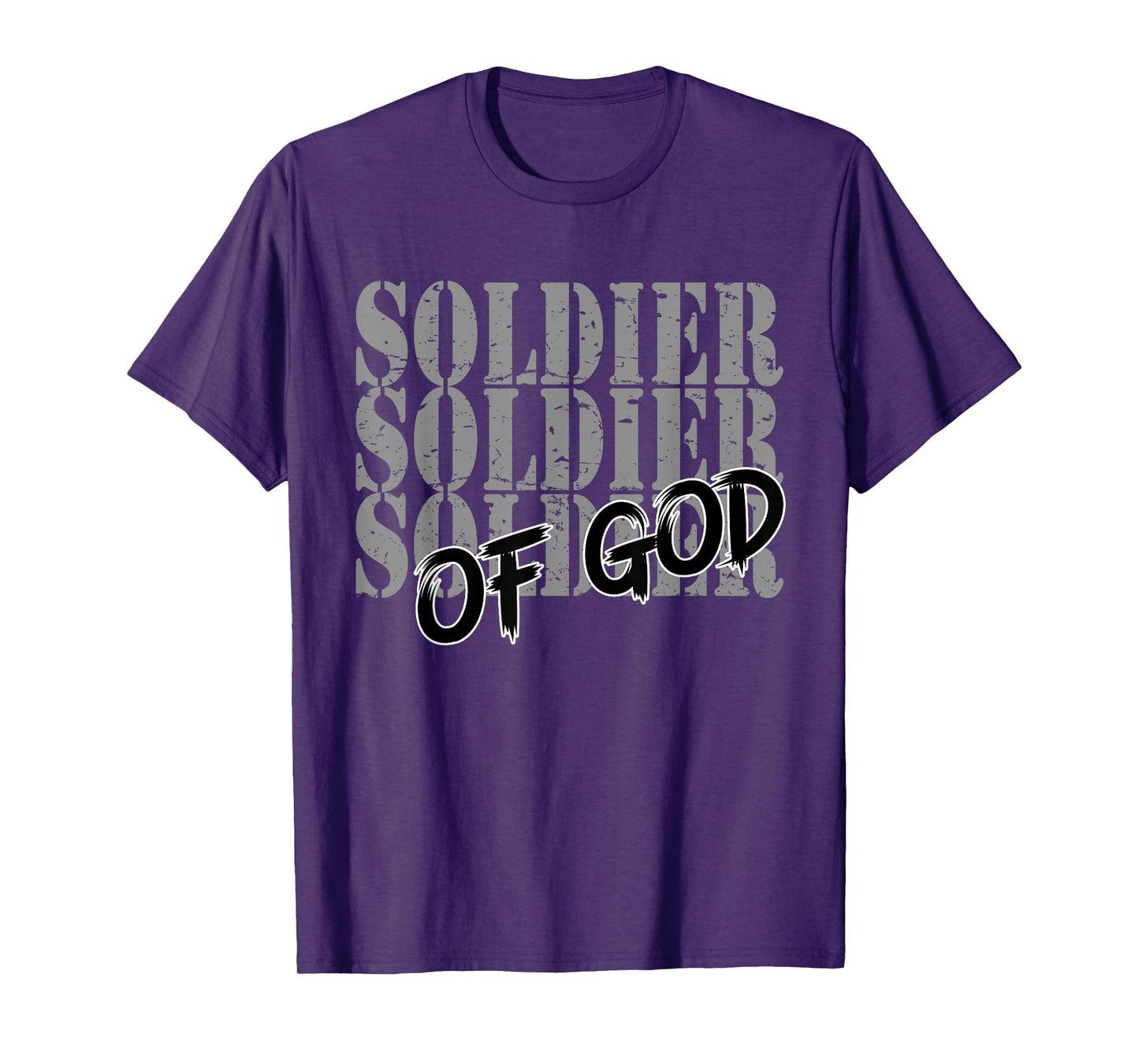 Soldier Of God Religious Men Women Of Faith In Jesus Christ T-Shirt