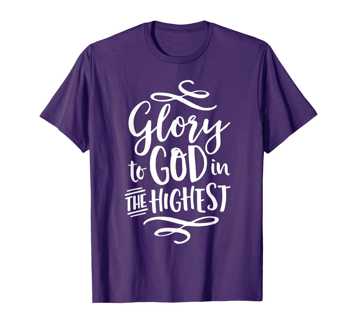 Glory to God in the Highest Christian Christmas T Shirt