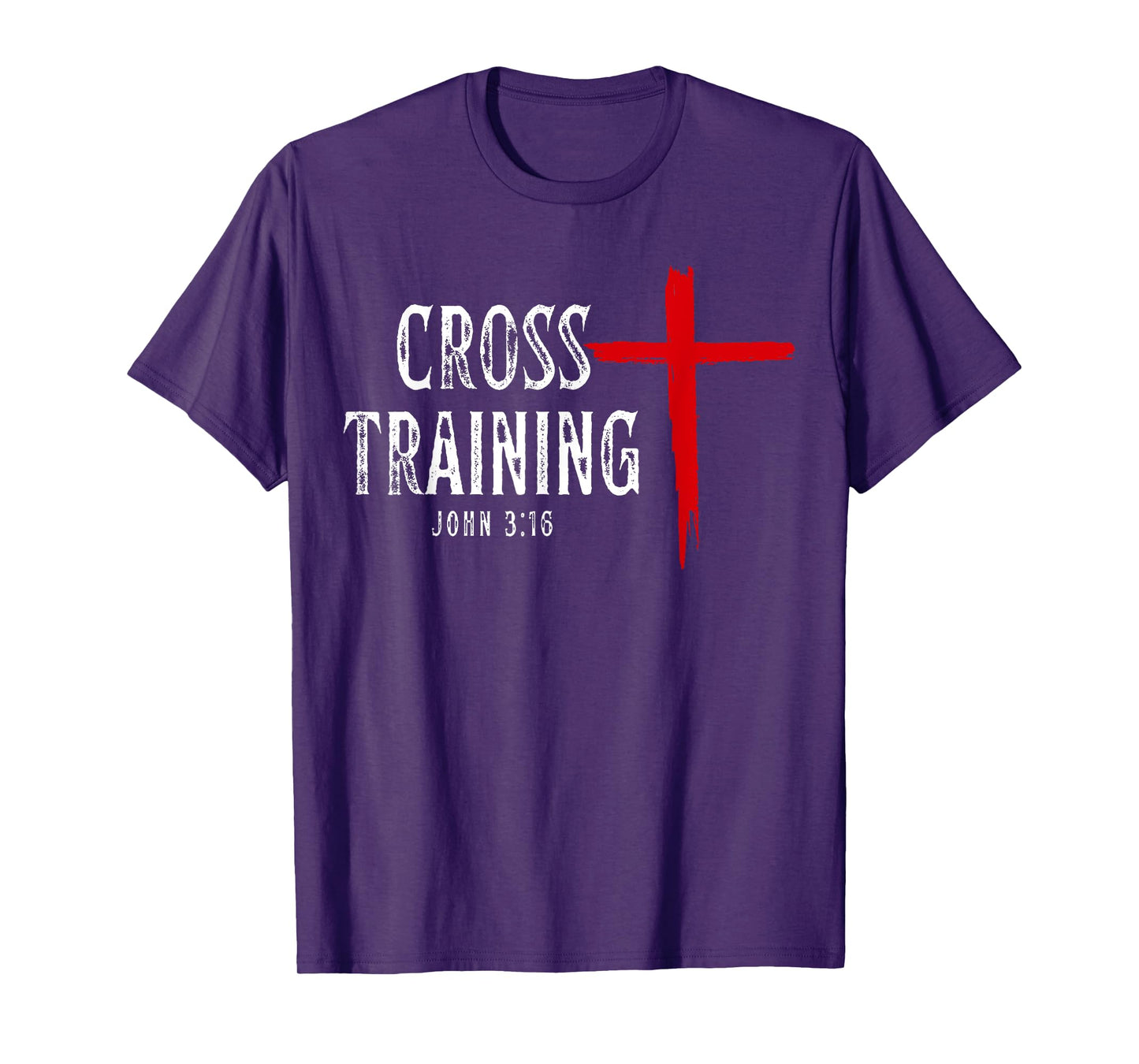 Cross Training Christian Workout Faith Religious Jesus T-Shirt
