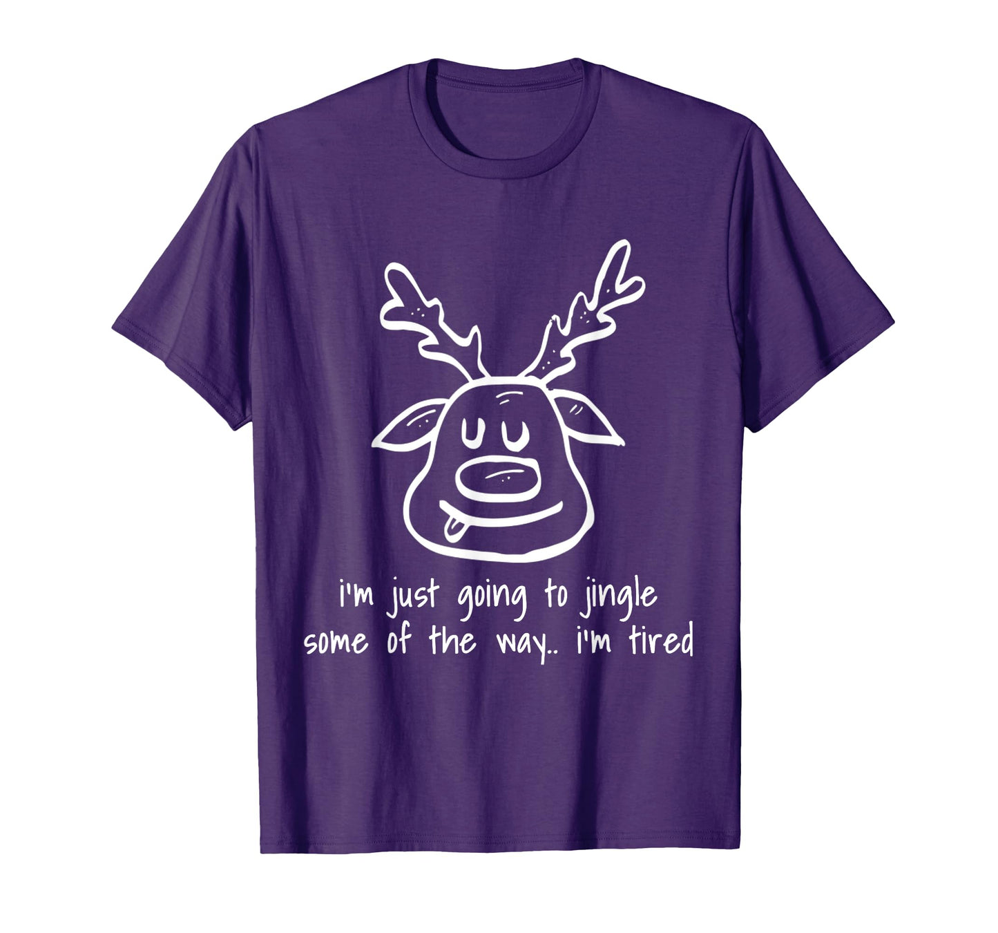 Zealot Designs Inc Unisex Adult I'm Just Going To Jingle Some Of The Way I'm Tired Funny T-Shirt
