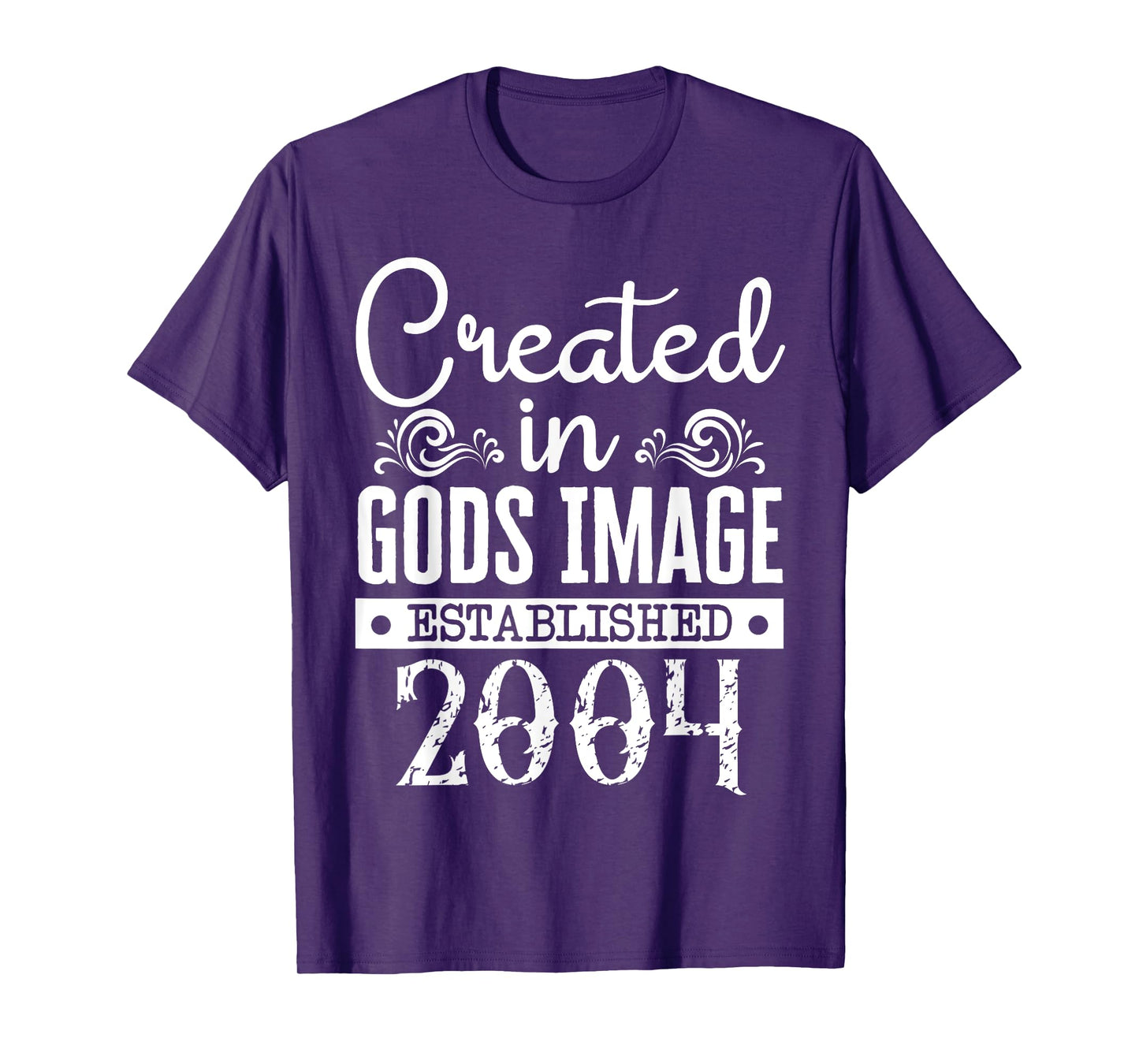 Created In Gods Image Established 2004 Religious Christian T-Shirt