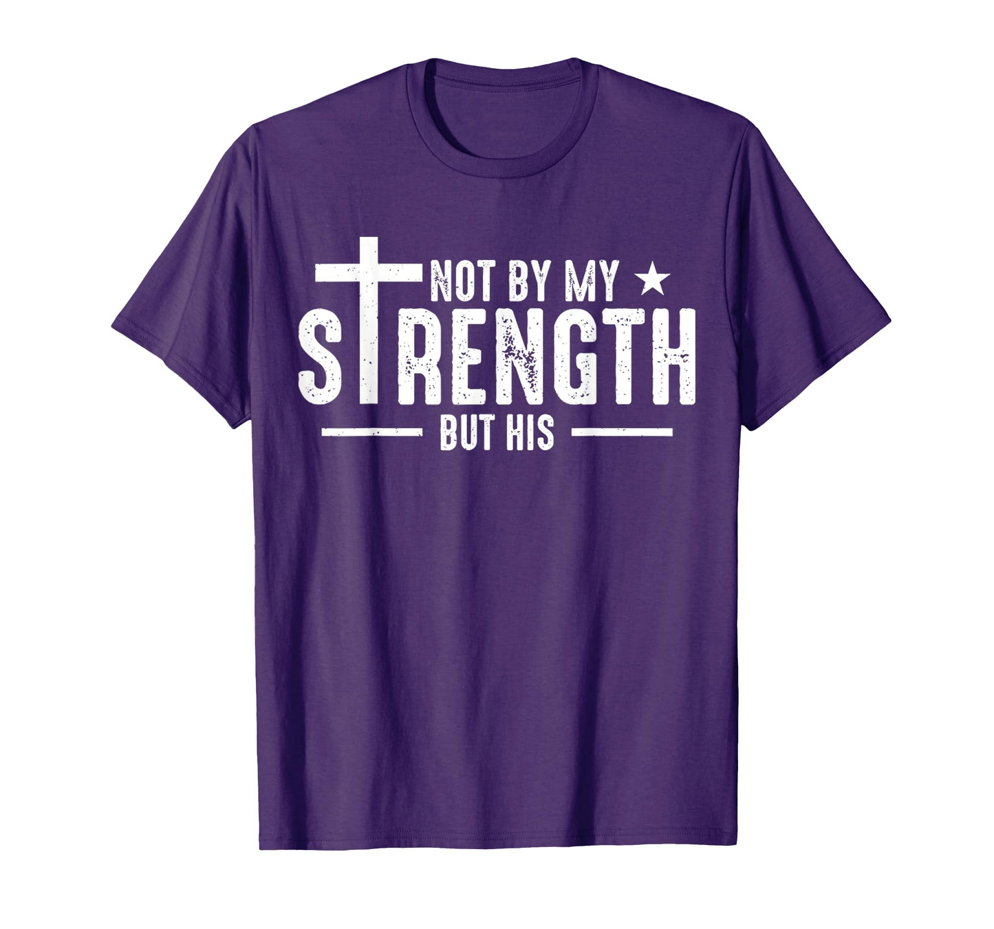 Vintage Cross Jesus Not My Strength But His Bible Verse T-Shirt
