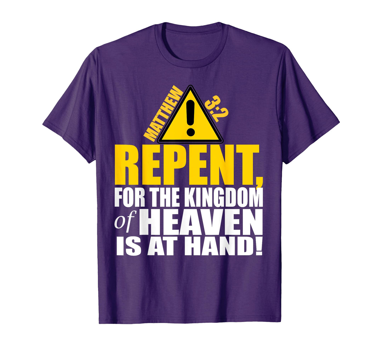 Christerest: Repent Matthew 3:2 Christian Salvation Gift T-Shirt