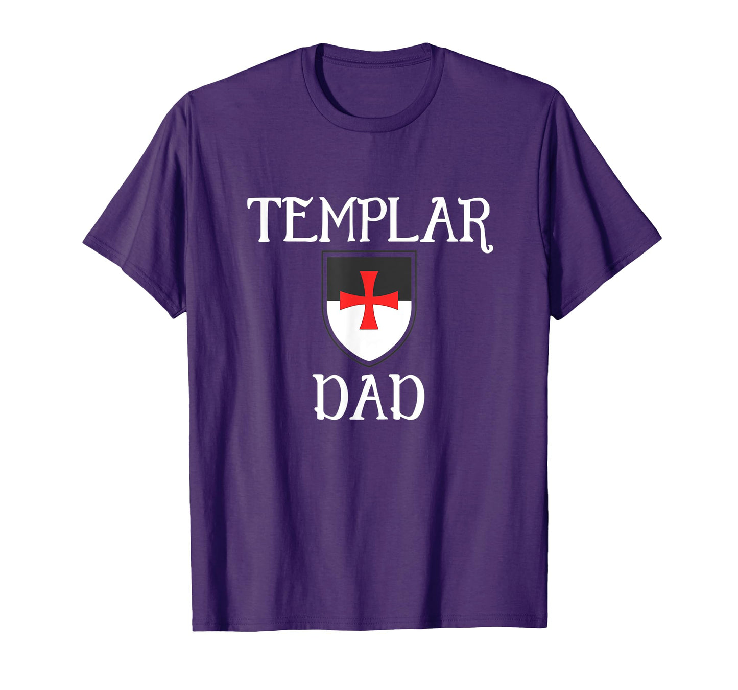 Knights Templar Dad Shield Medieval Seal T-Shirt