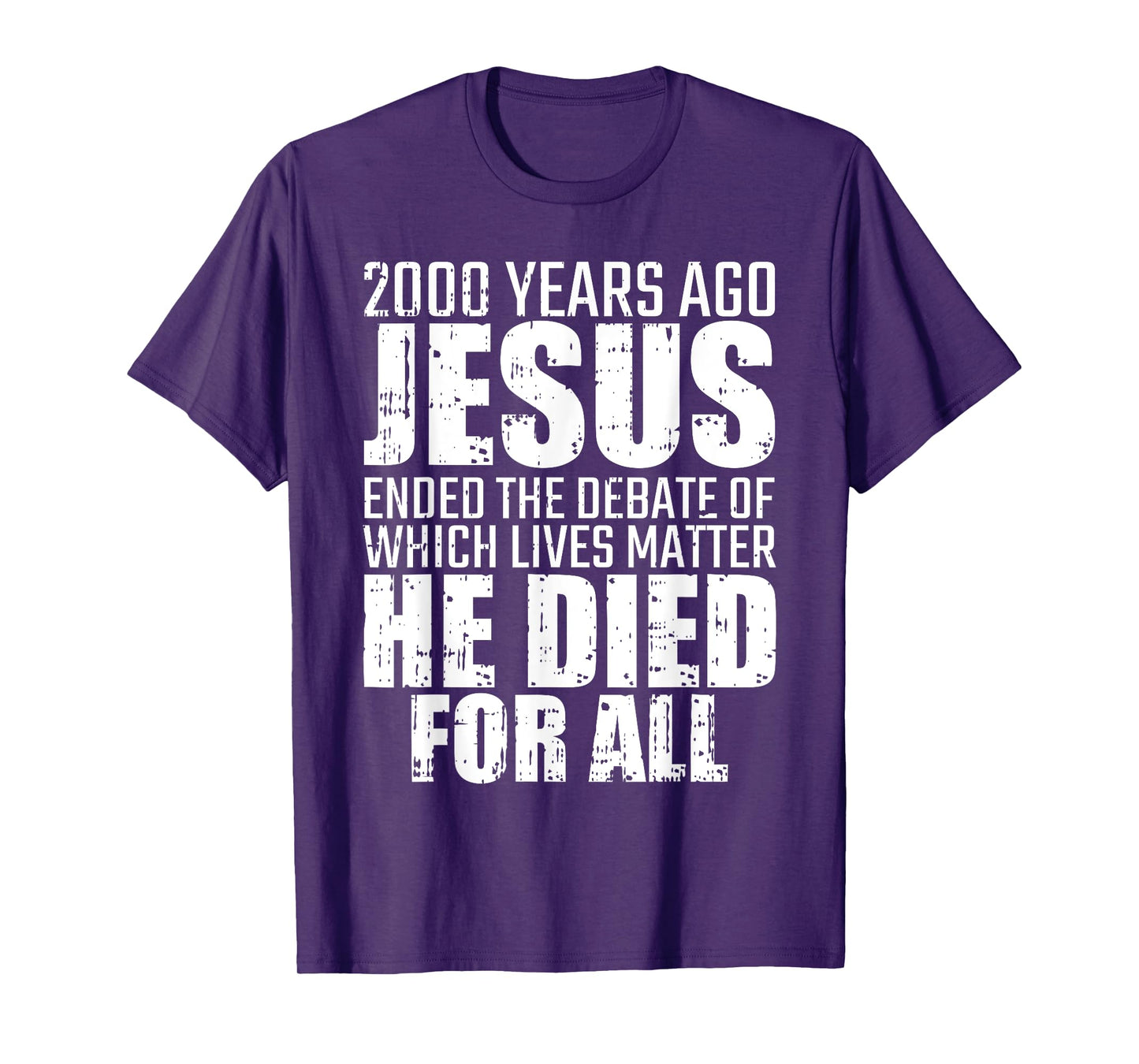 2000 Years Ago Jesus Ended The Debate Christmas Christian T-Shirt