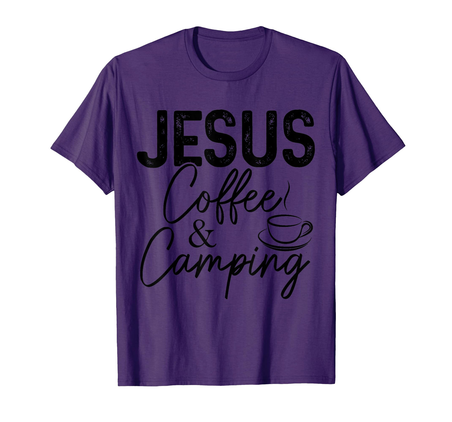 Jesus Coffee & Camping Christian Camper Nature Lover T-Shirt