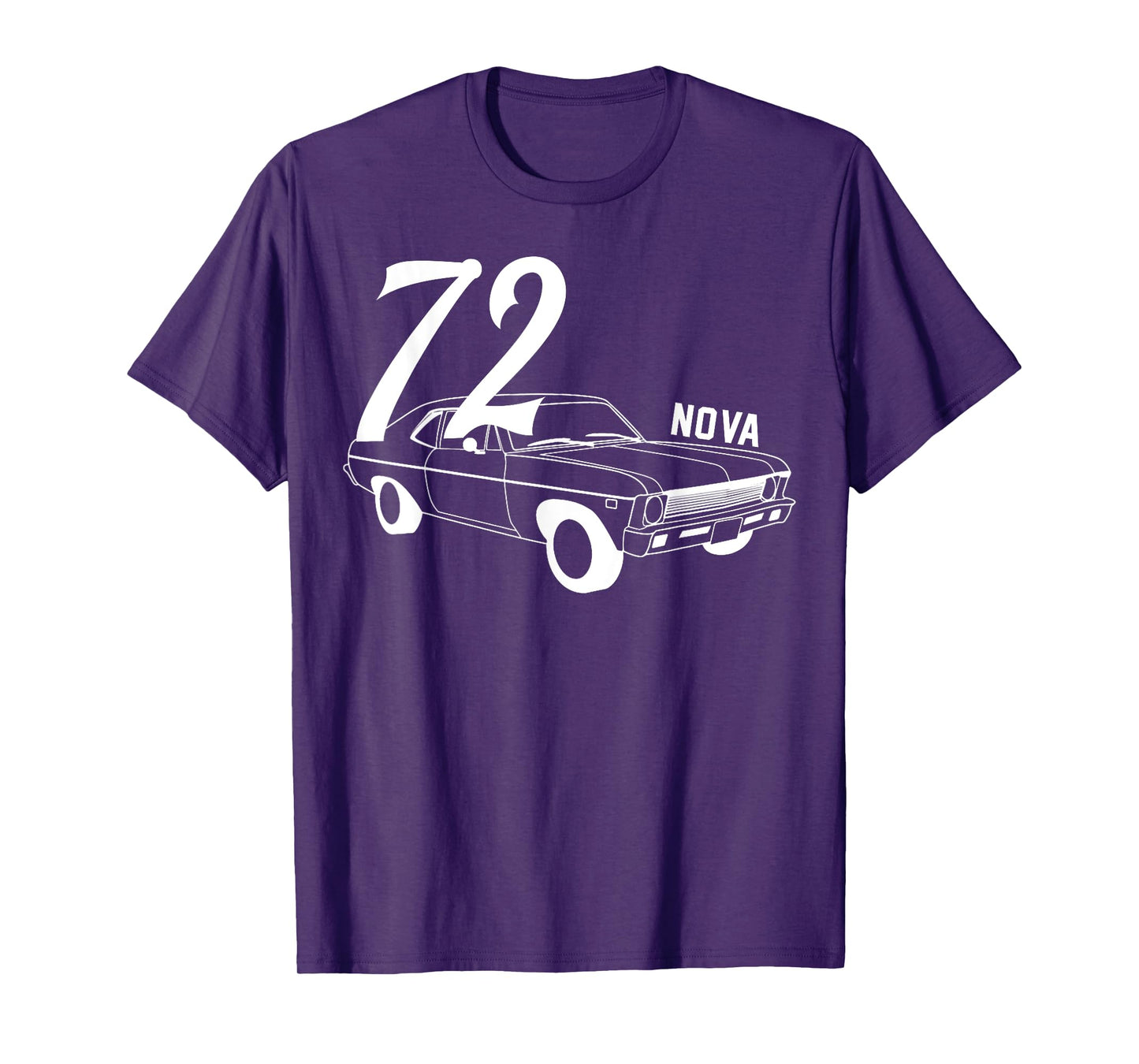 1972 72 Chevys Nova 2 Classic Car Old School Muscle Car T-Shirt