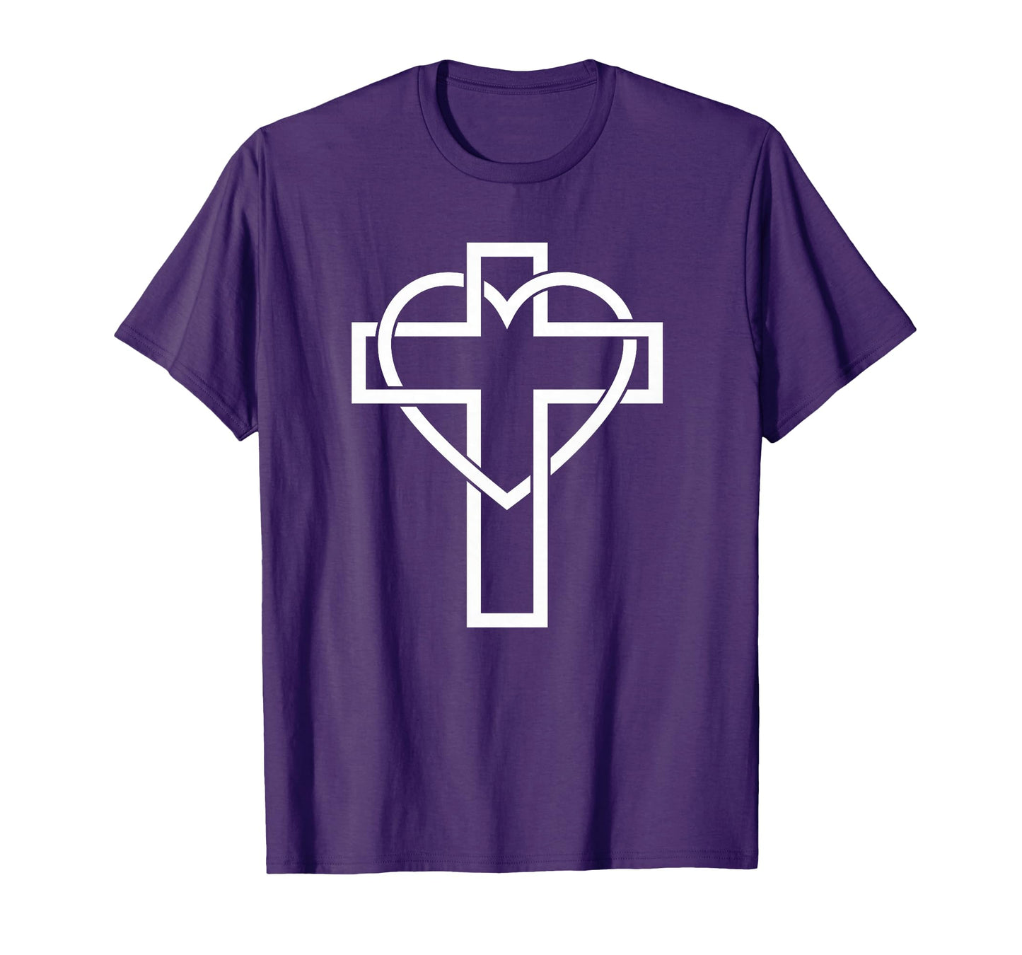 Christian Cross Heart Jesus Christ Church Cute Pretty T-Shirt