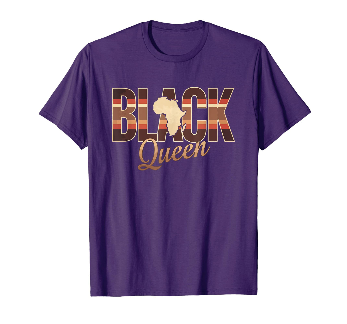 Black Queen Afro Dope Proud Melanin African American Woman T-Shirt