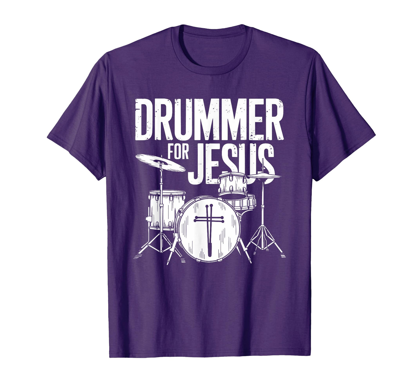 Drummer For Jesus, Drums Percussionist And Drummer Drumming T-Shirt