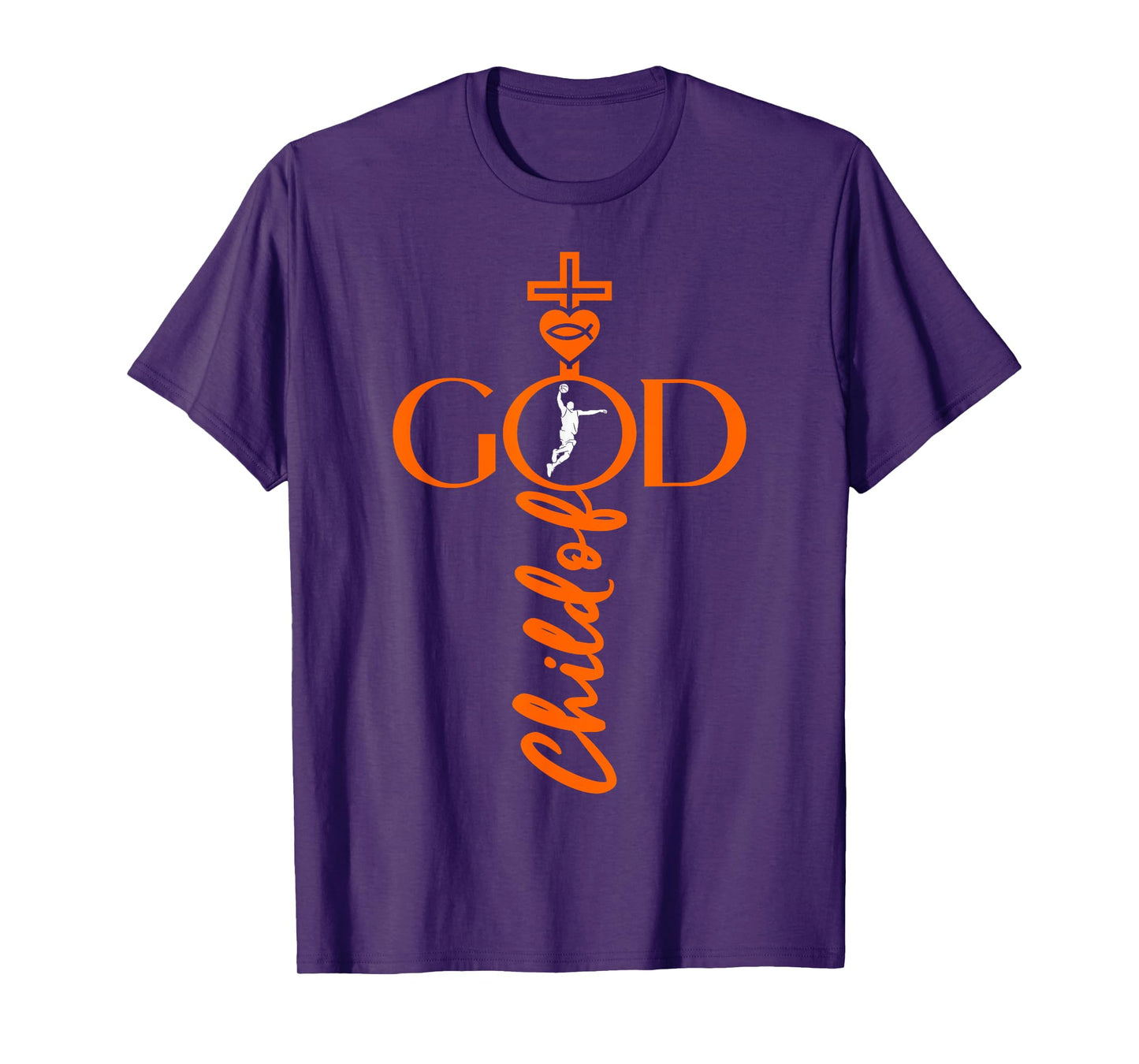 Religious Jesus Basketball Child of God Basketball T-Shirt