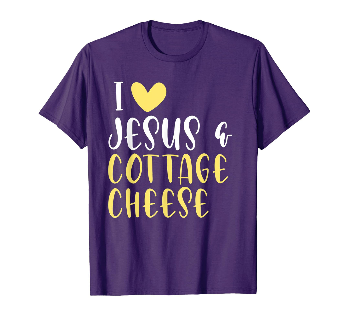 Cottage Cheese Lovers Food Jesus Funny Women Men T-Shirt