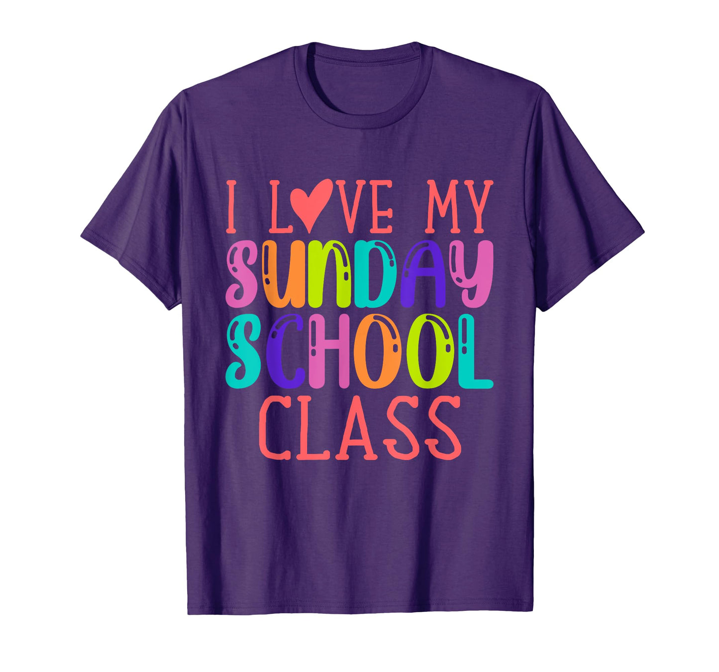 Sunday School Teacher I Love My Class Church Jesus Bible T-Shirt