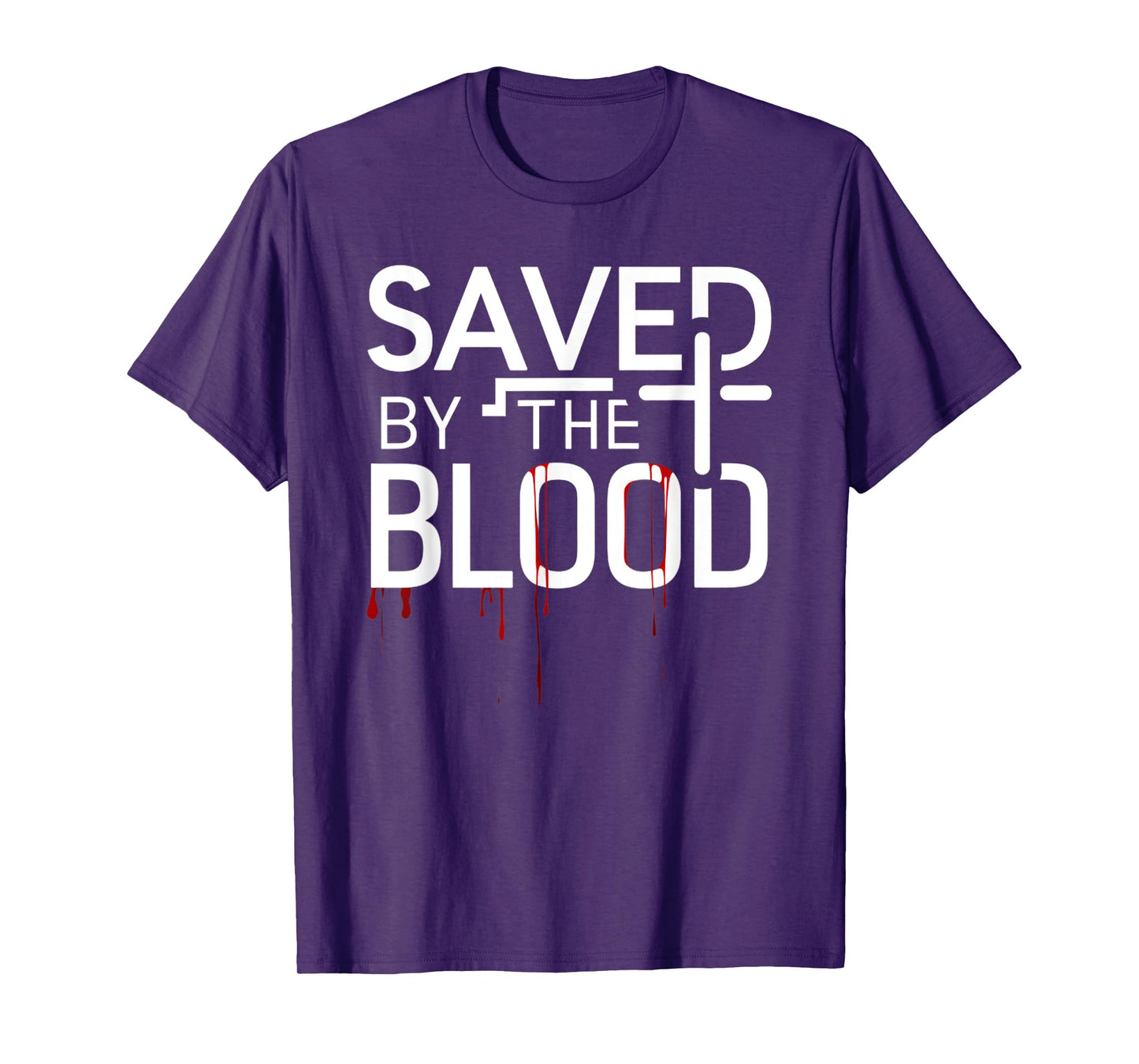 Funny Saved By The Blood Design T-Shirt