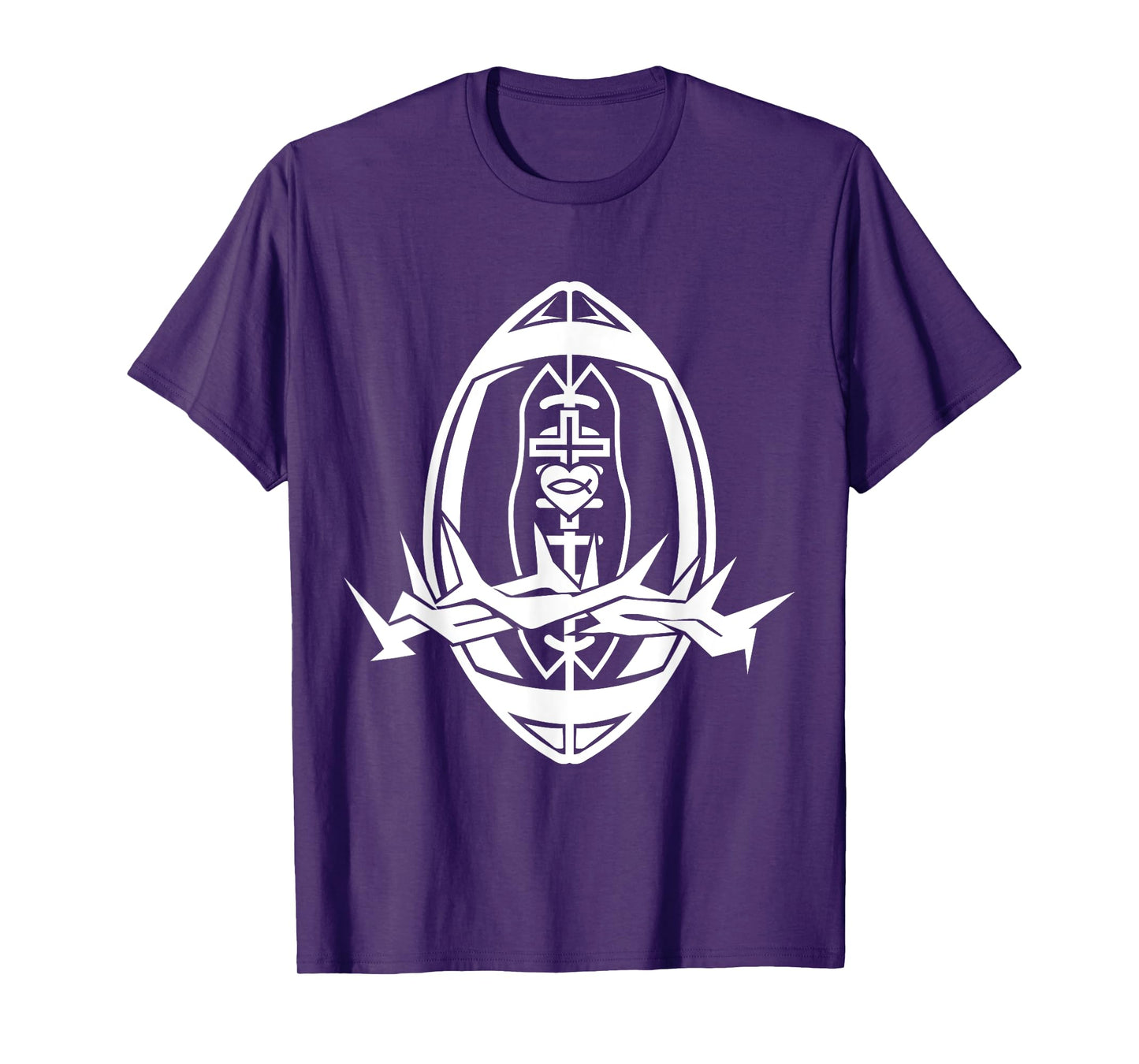 Religious Jesus Football Christ GOD Football T-Shirt