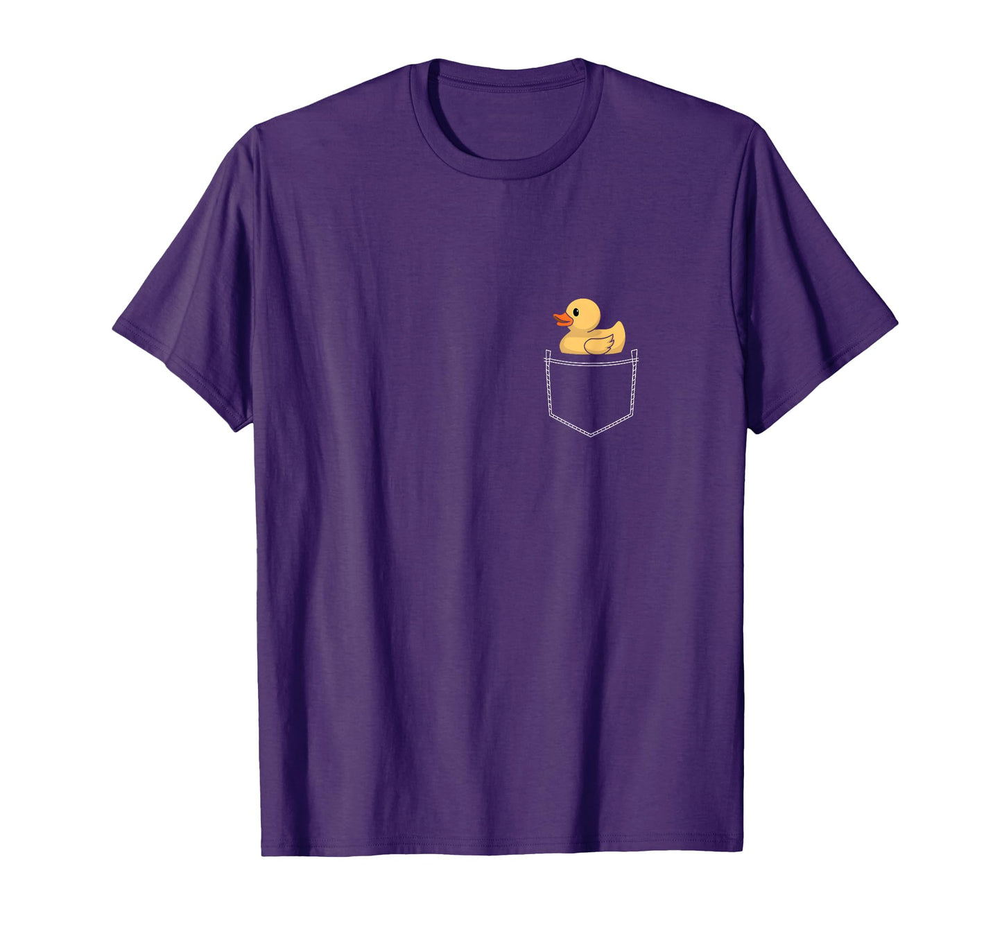 Rubber Ducky Funny Duckie Yellow Rubber Duck In Pocket T-Shirt