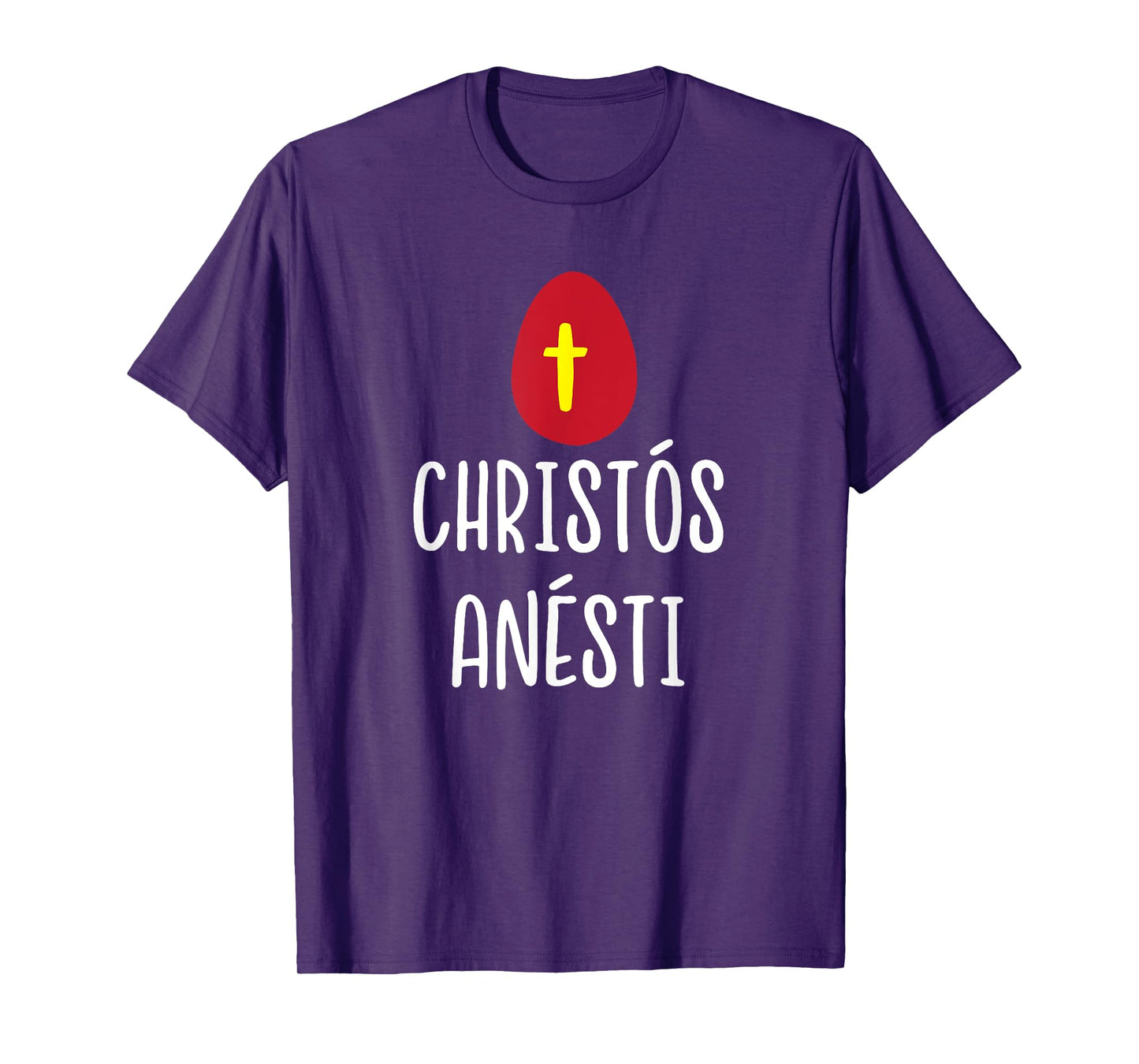 Christos Anesti Greek Easter Red Egg with Cross T-Shirt