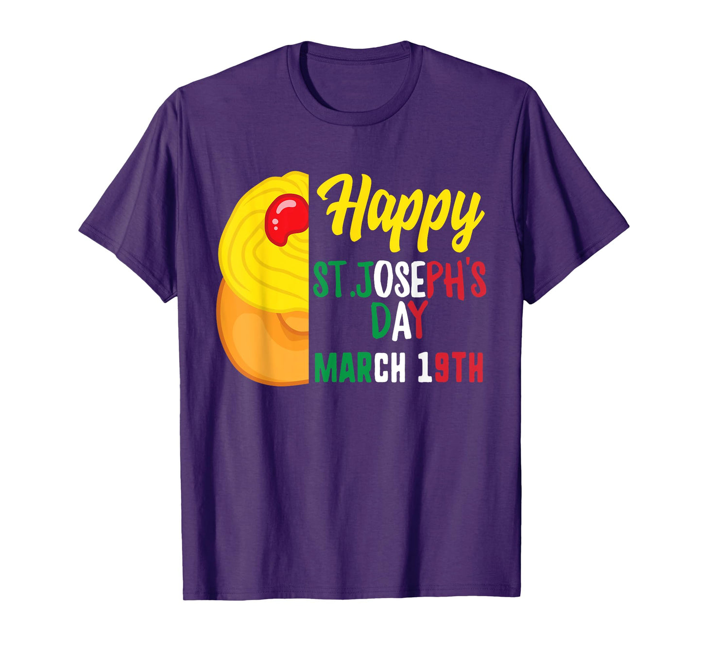 Happy Saint Joseph's Day Jesus Catholic Sfingi March 19th T-Shirt