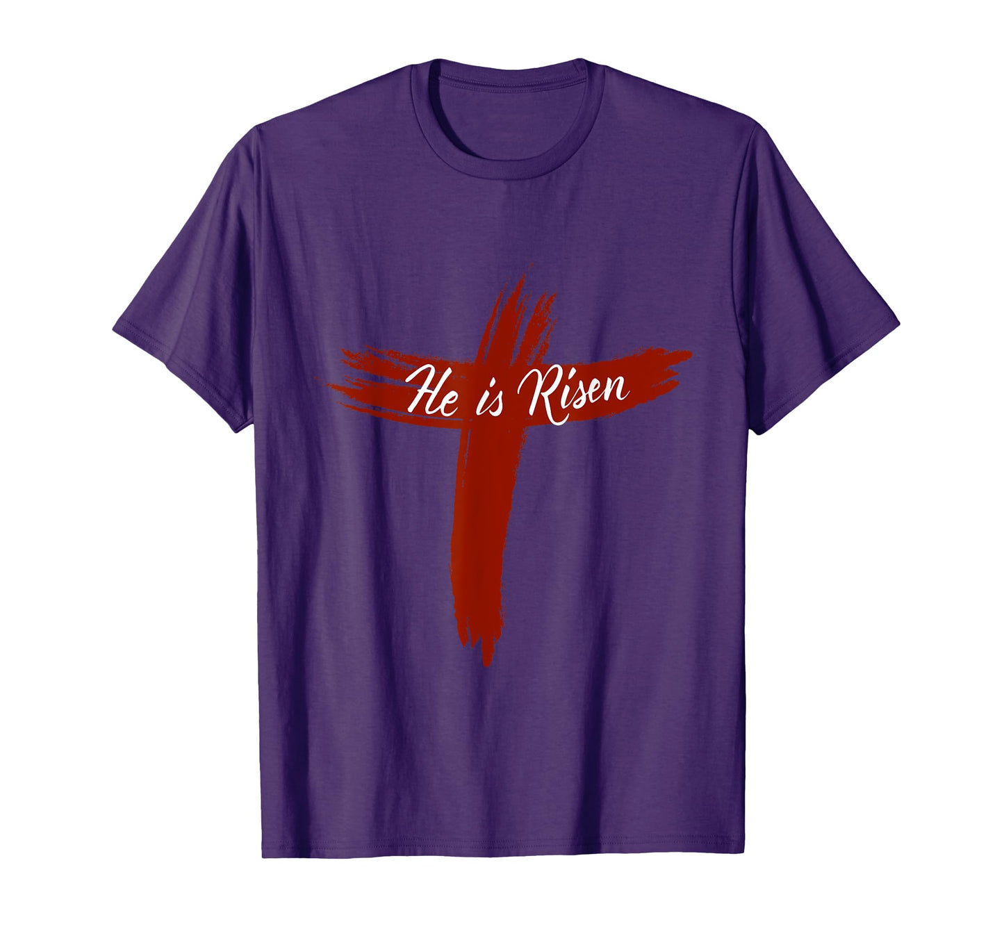 Happy Easter Shirt He Is Risen Jesus Cross Scripture Matthew T-Shirt