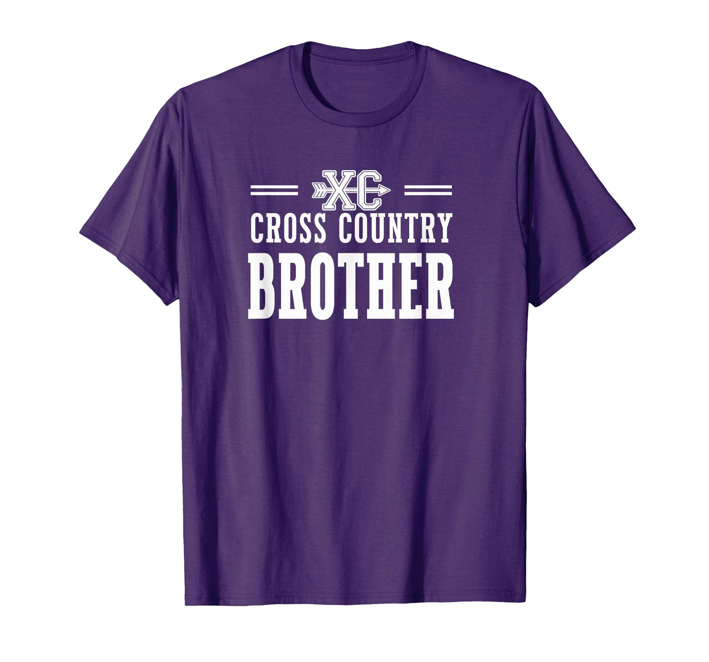 Proud Cross Country Brother Team Love Spirit CC Sibling T-Shirt