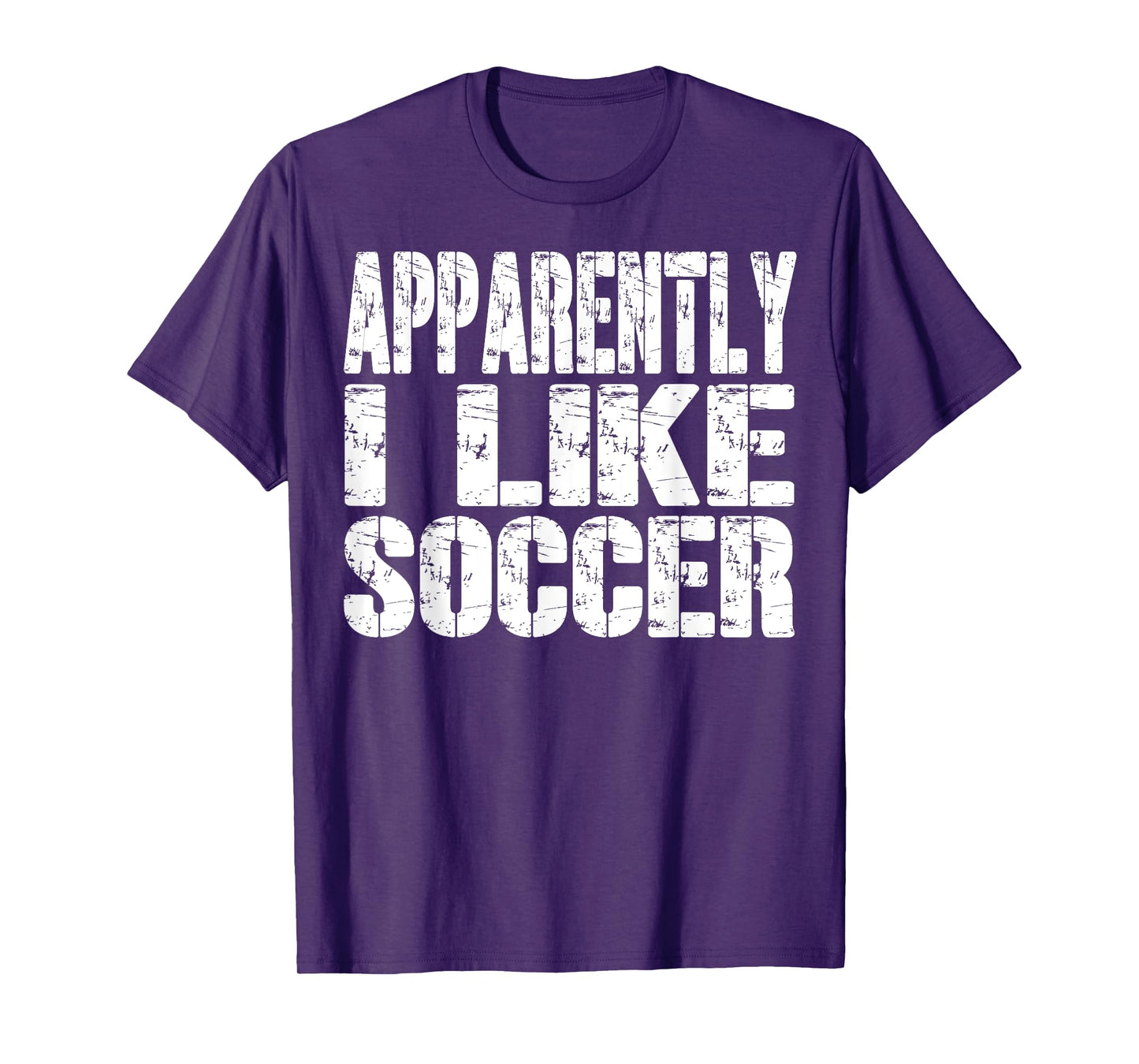 Retro Apparently I Like Soccer Funny Sports Lovers Funny T-Shirt