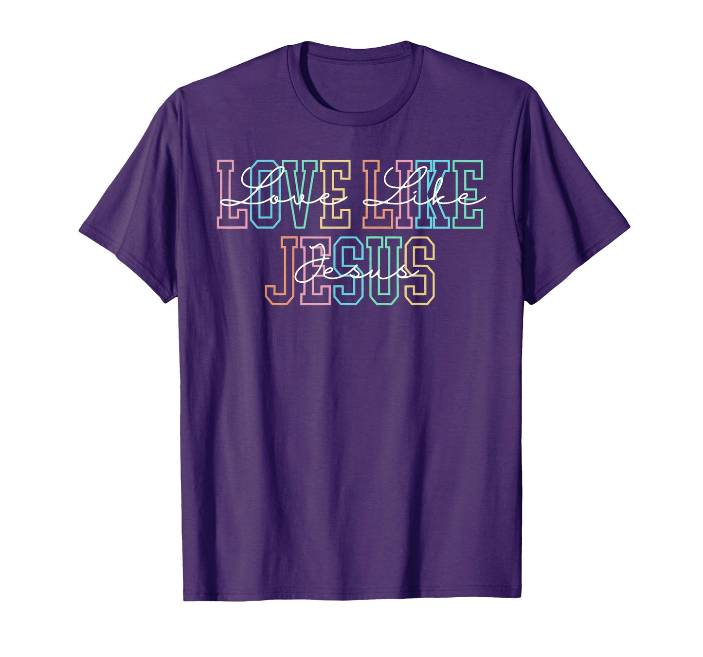 Love Like Jesus Christian Preppy Bible Verse Faith Religious T-Shirt