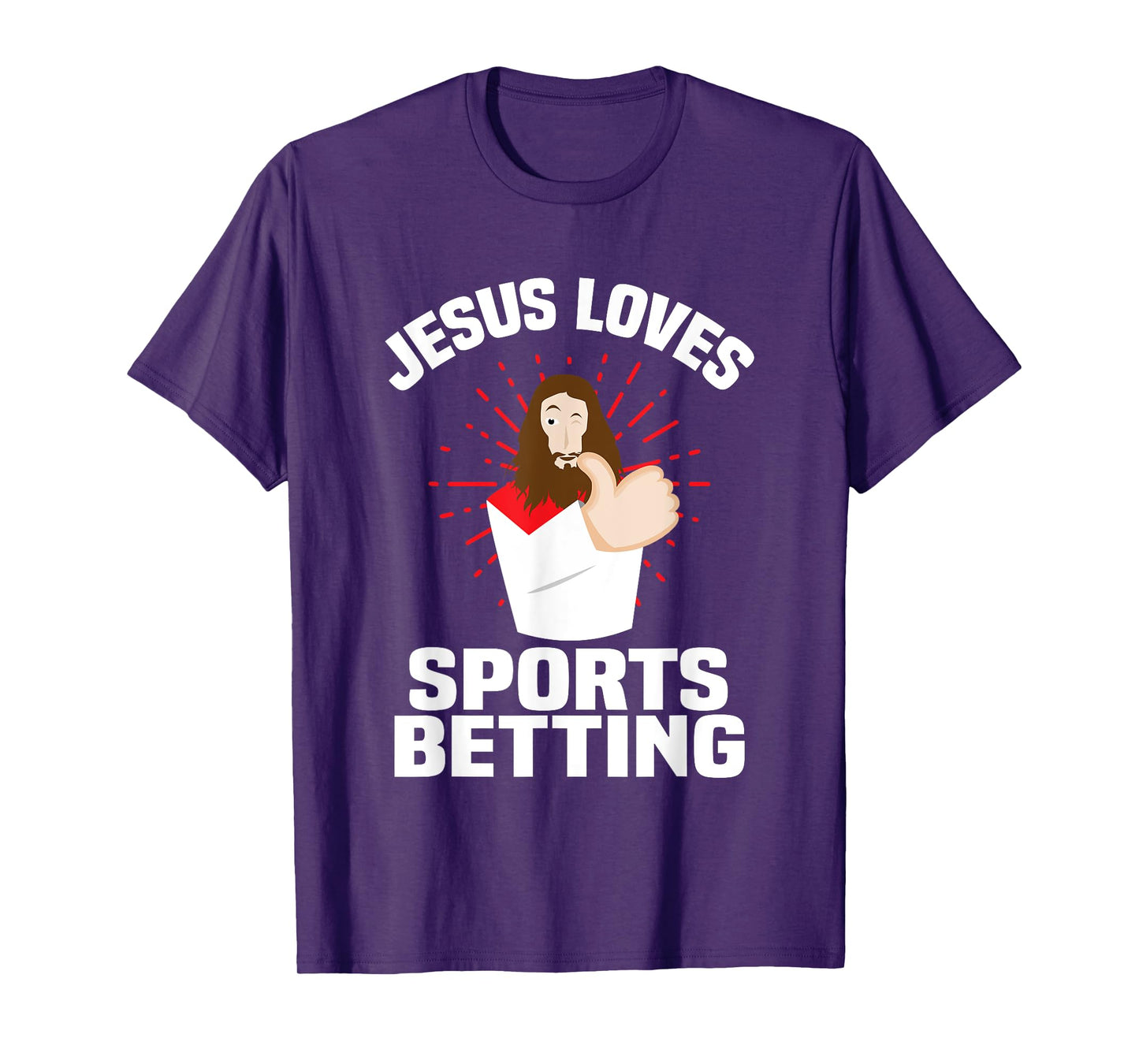 Jesus Loves Sports Betting Gambling Christ Gift-Bet Under T-Shirt