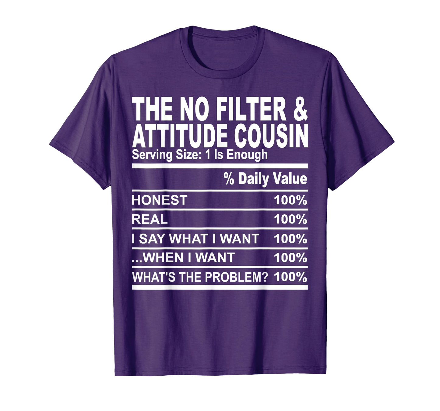 The no filter attitude cousin funny family matching cousins T-Shirt