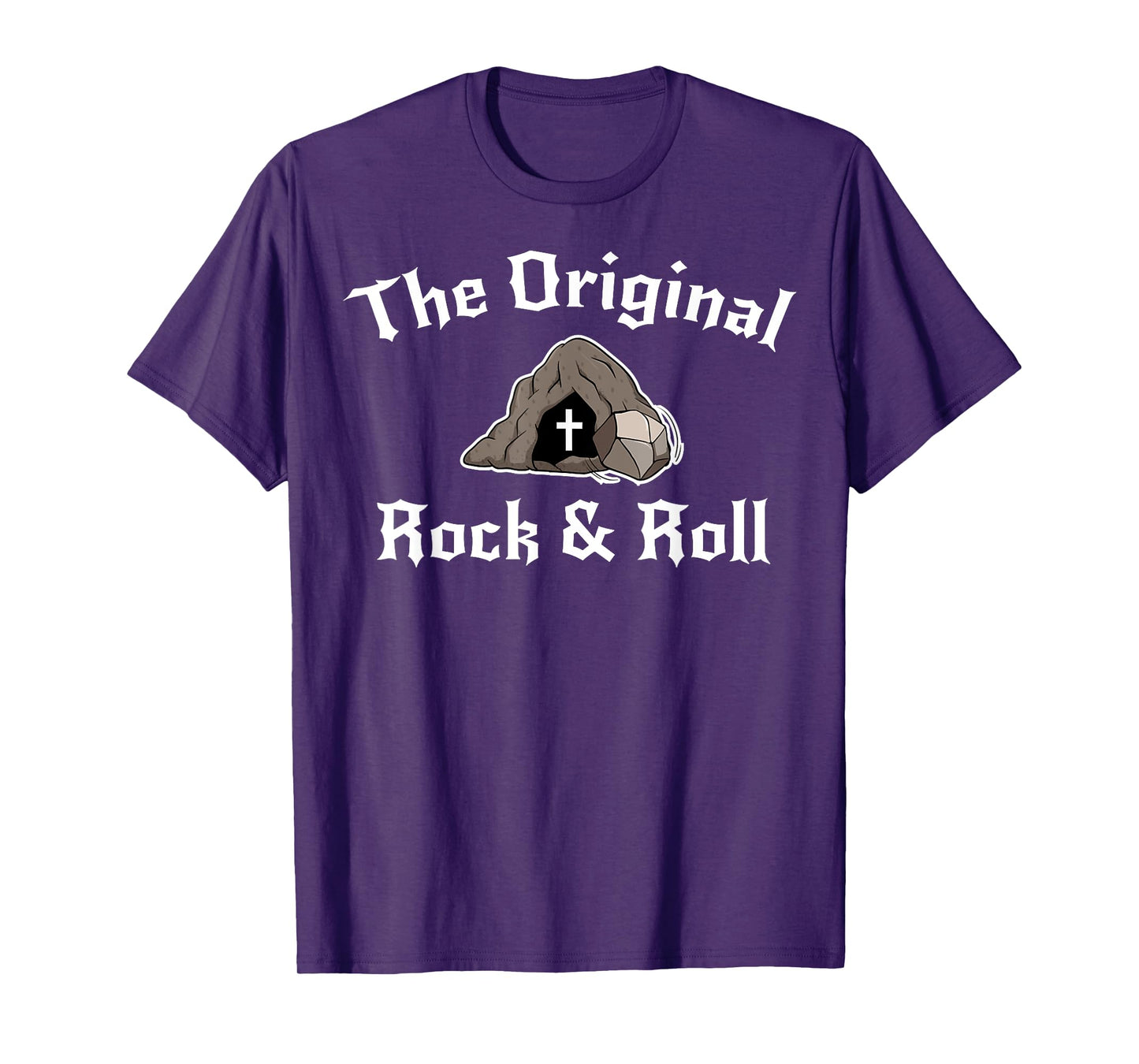 Rock And Roll Funny Easter Tomb Christian Original T-Shirt