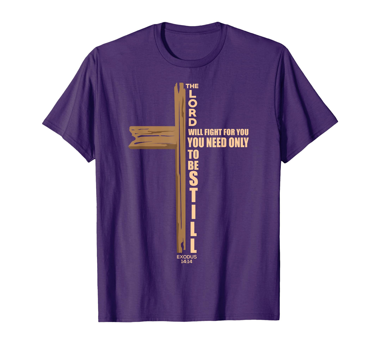 The Lord Will Fight For You Christian Cross Jesus Religious T-Shirt