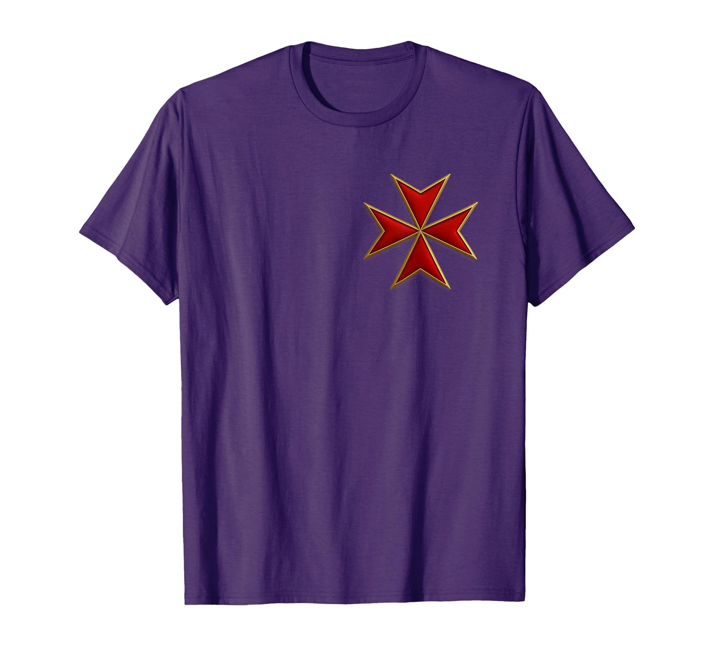Maltese Cross - Christian Knight - Templar Cross T-Shirt