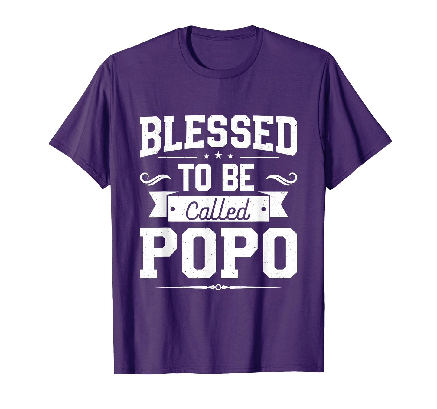 Blessed To Be Called Popo Gifts For Father's Day Popo Men T-Shirt