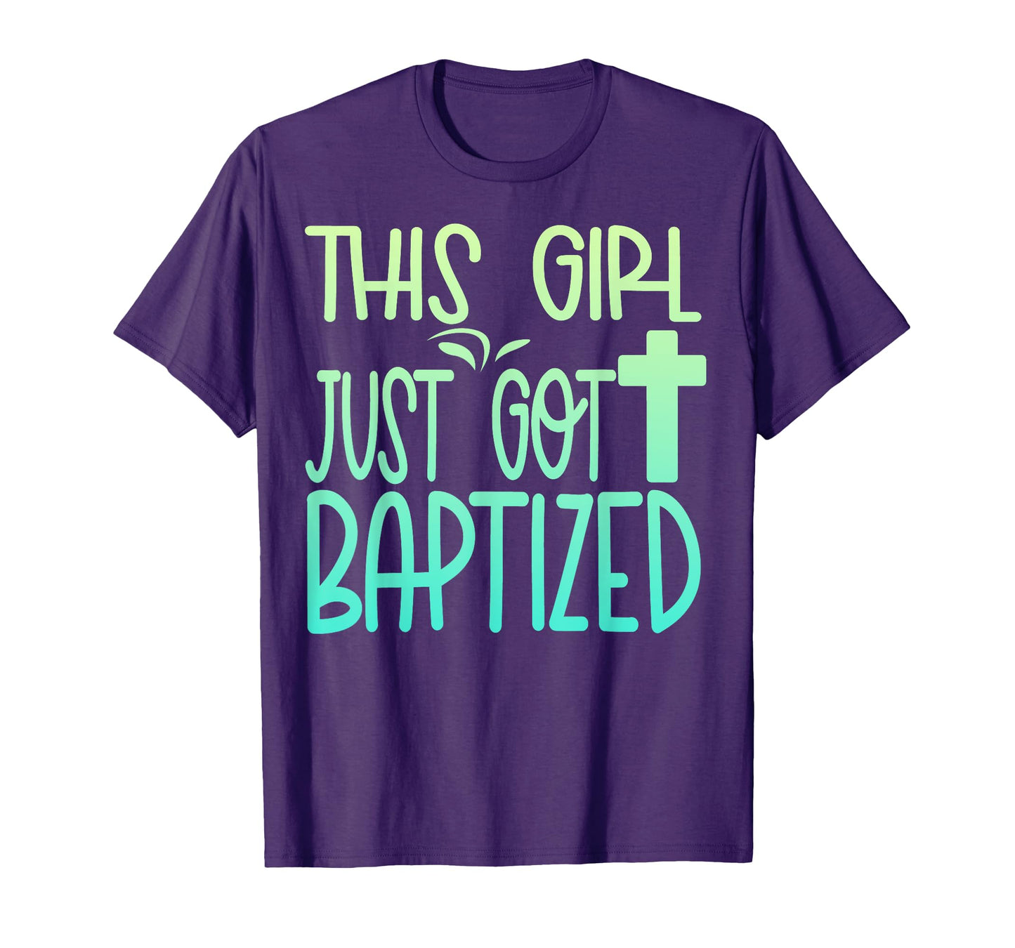 Baptism Kids Girl Cute Baptized Christian 2025 I Decided T-Shirt