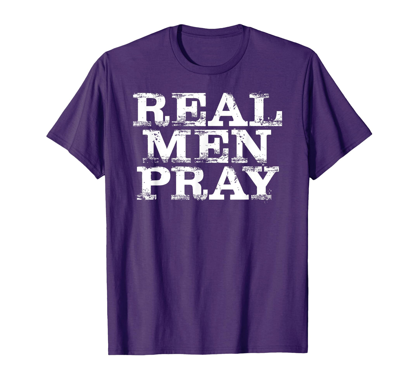 Christian For Men: Real Men Pray Hard Prayer T-Shirt