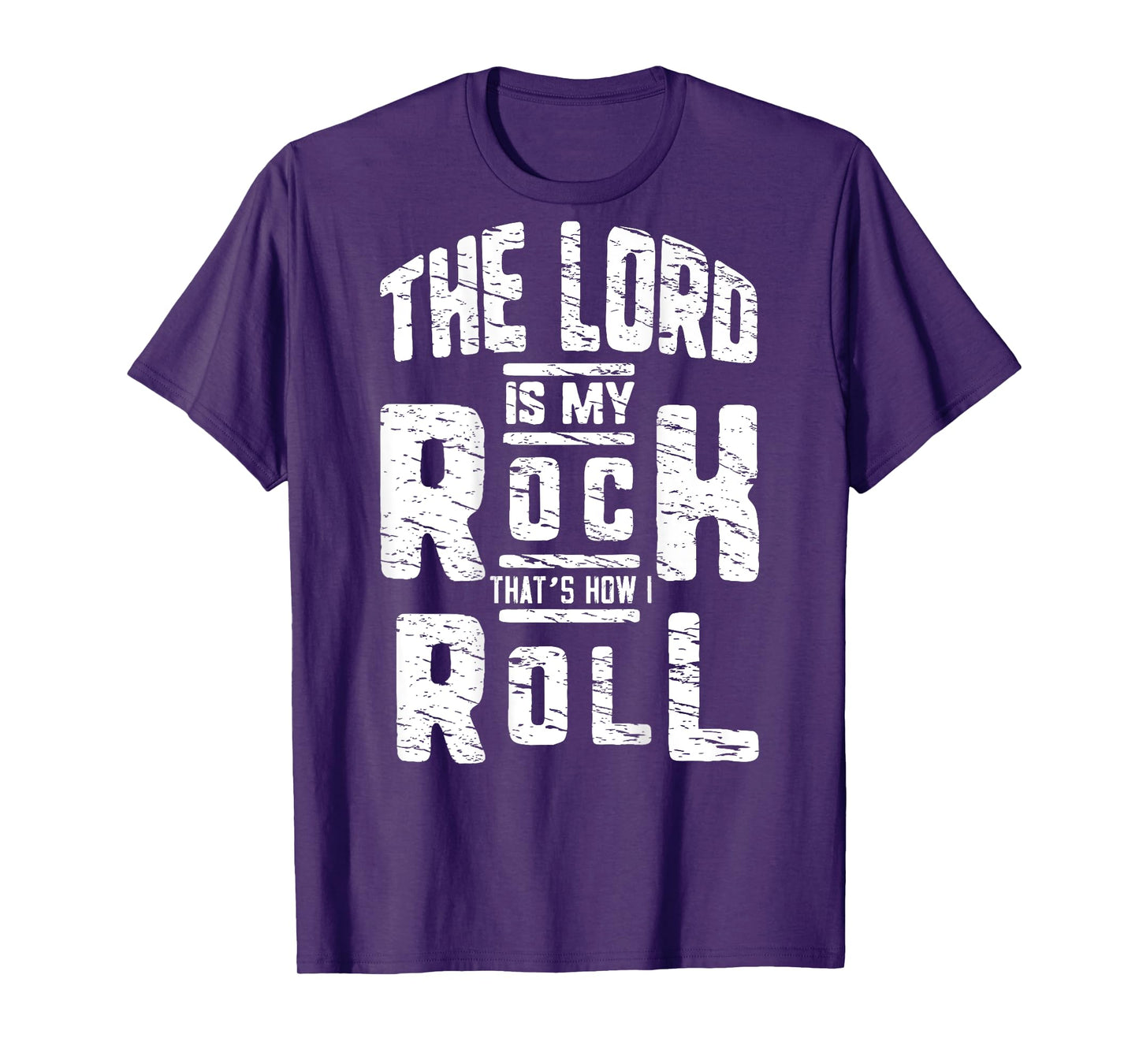 Jesus Cross The Lord Is My Rock America Heart ART ON BACK T-Shirt