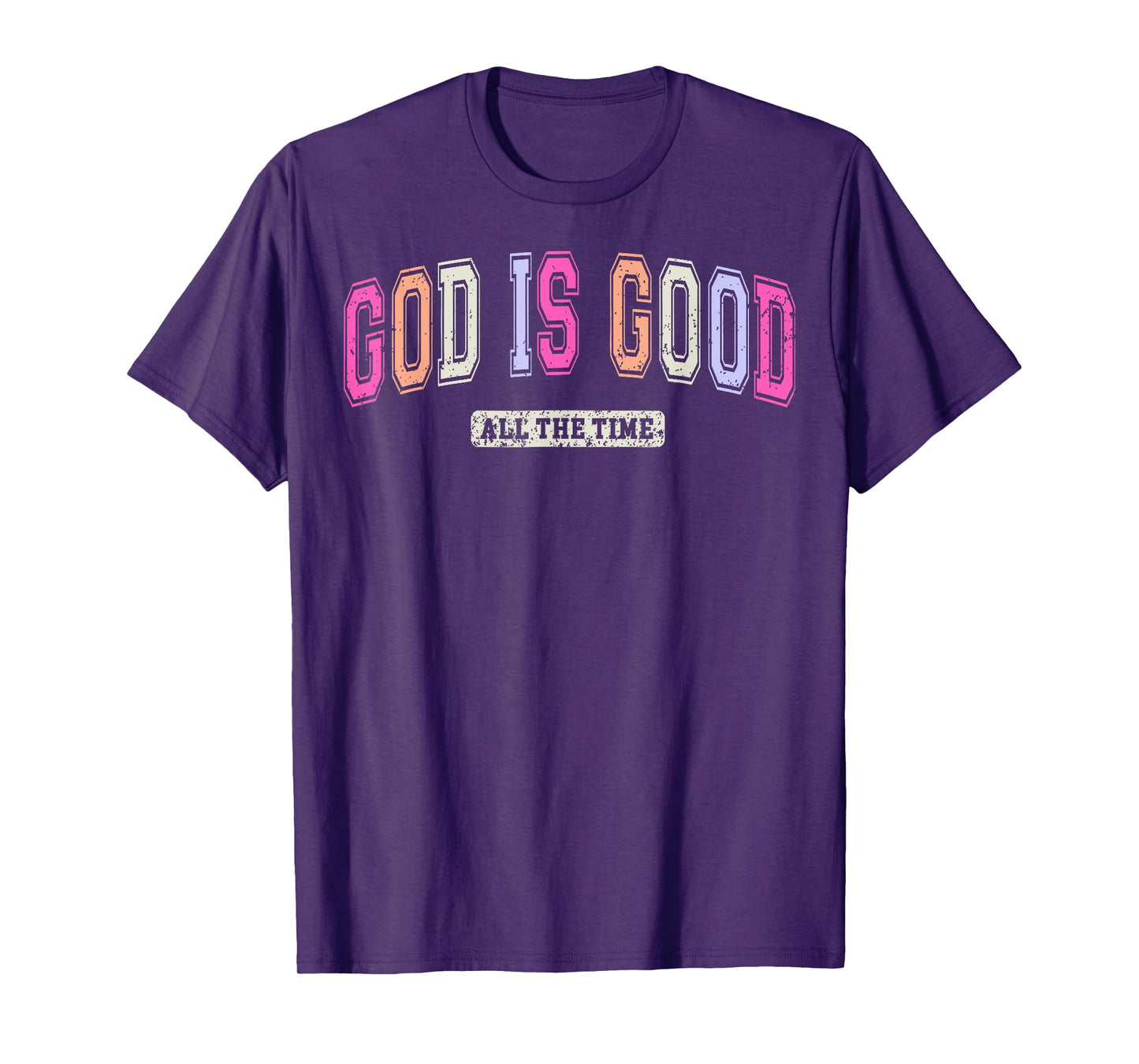 Vintage Retro Christian God Is Good All The Time Jesus T-Shirt