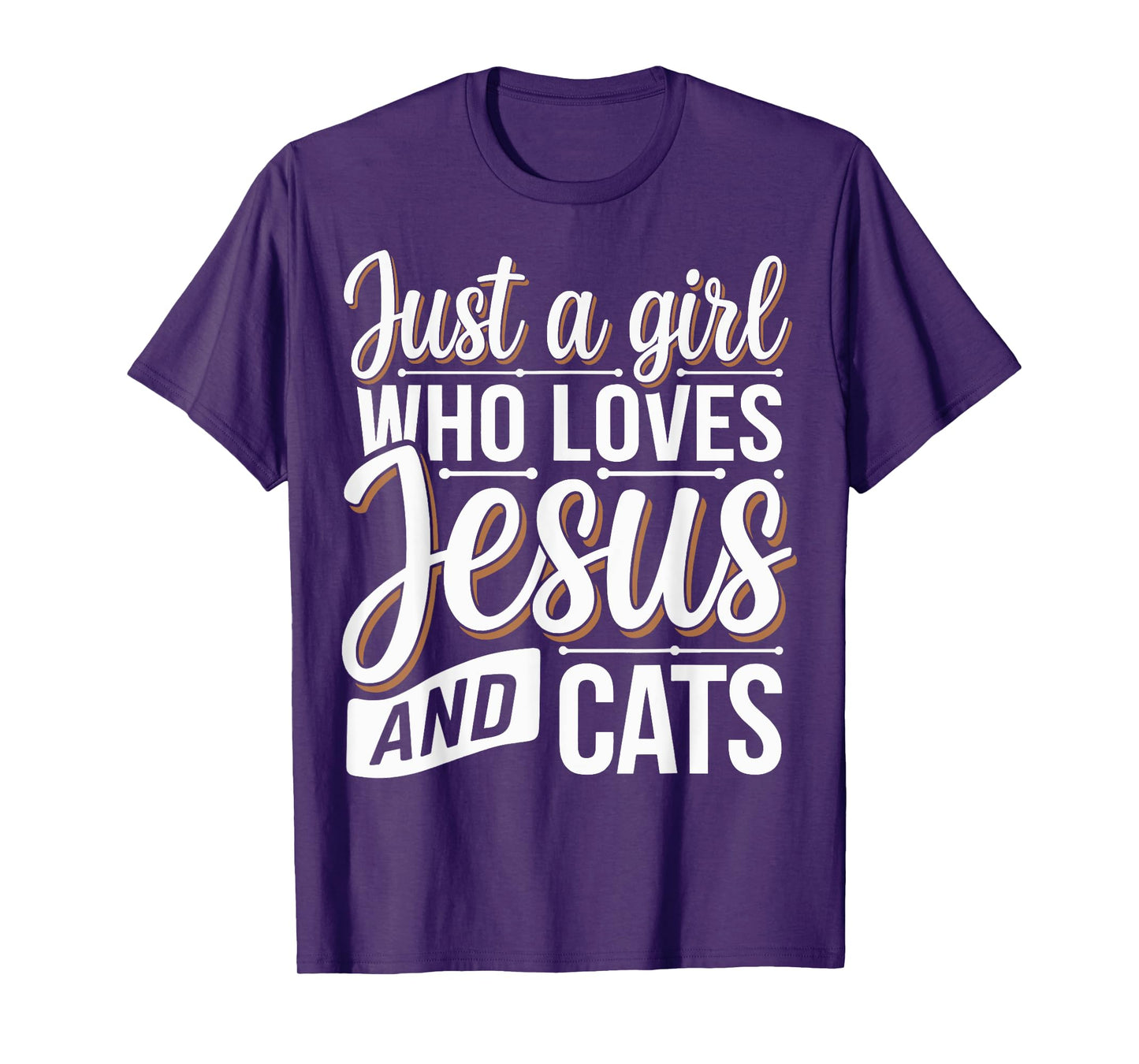 Just A Girl Who Loves Jesus And Cats T-Shirt