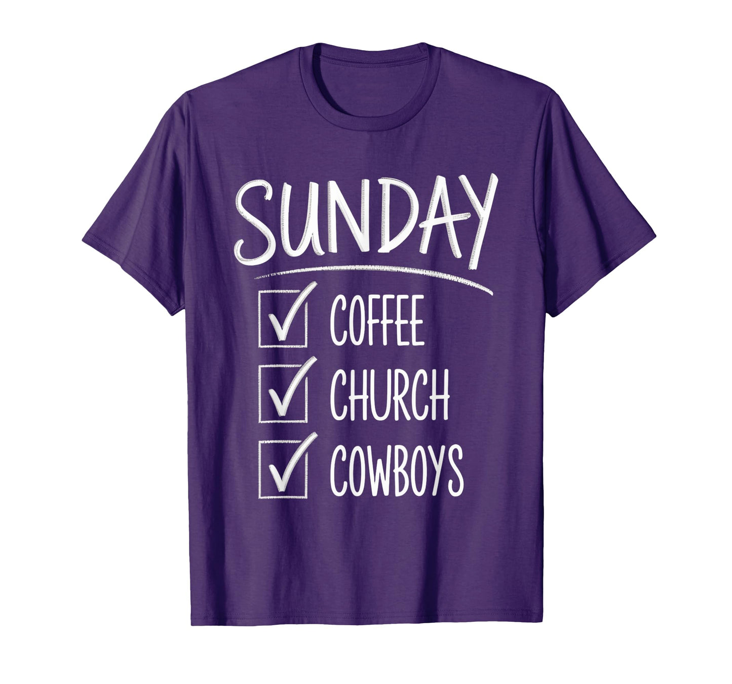 Sunday Coffee Cowboys Jesus Religious Christ Western T-Shirt