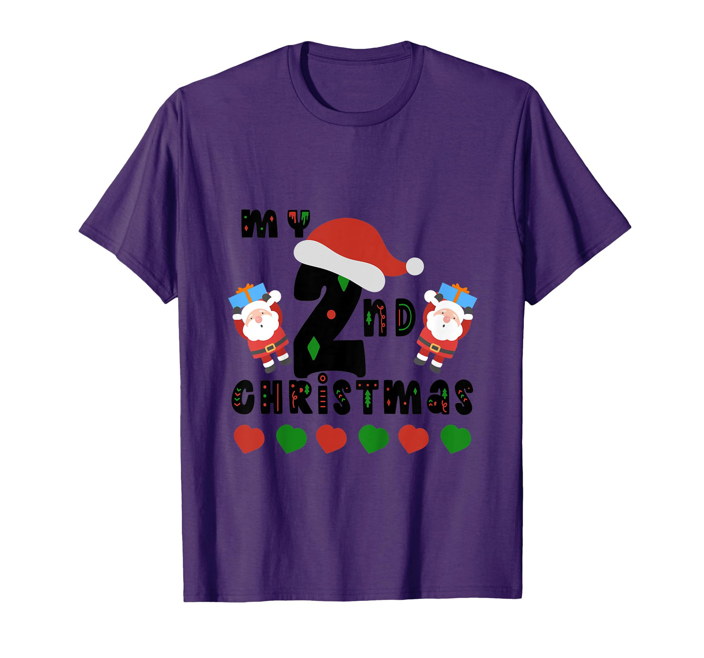 Kids My Second Christmas Baby Child 2nd Xmas Gift Idea T-Shirt