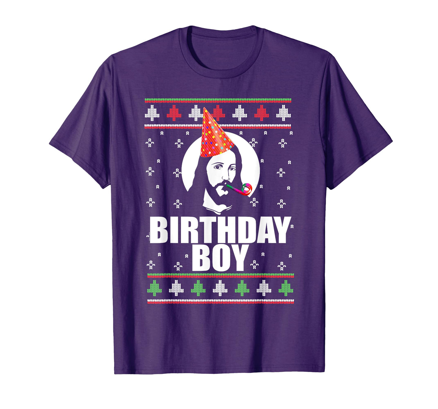BIRTHDAY BOY! Jesus Christ Funny Ugly Christmas Sweater Meme T-Shirt