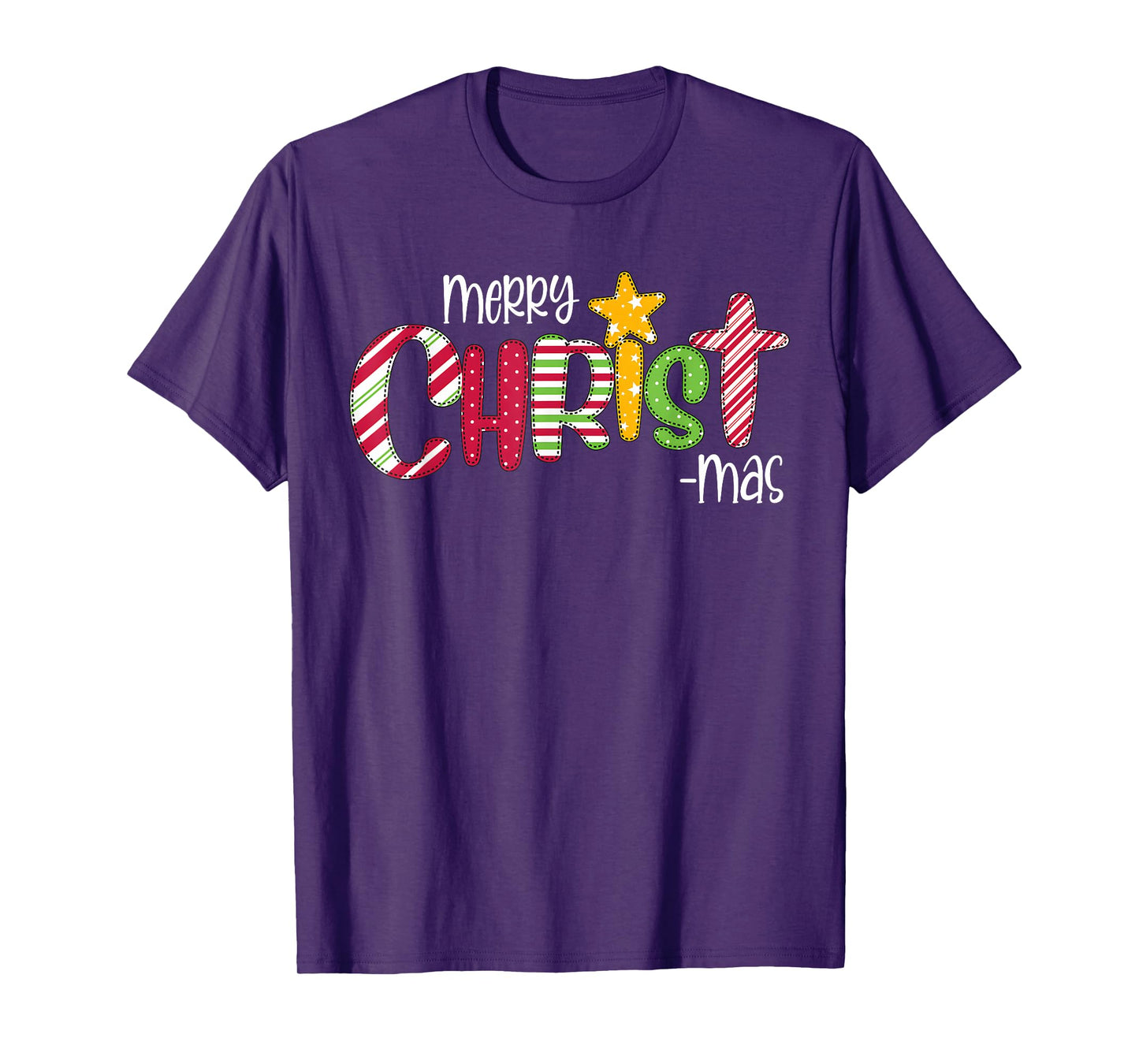 Merry Christmas Candy Cane Christ Holiday Faith T-Shirt